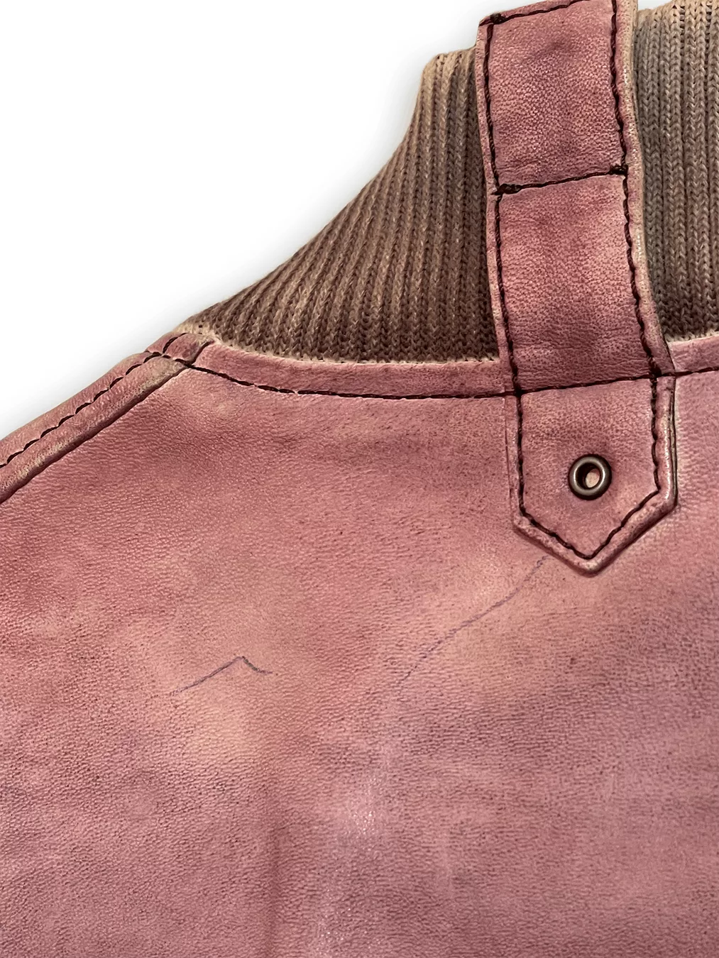 Hugo Boss Leather Jackets HUGO BOSS Leather Pink Wash Biker