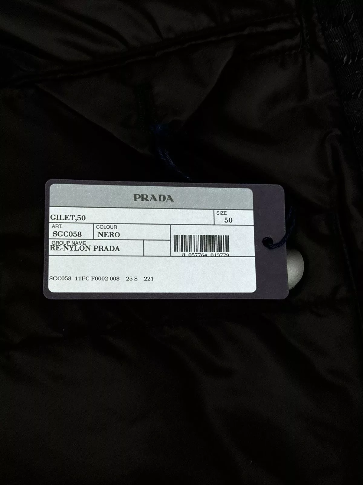 Prada Vests Prada LOGO PRINT VEST Black