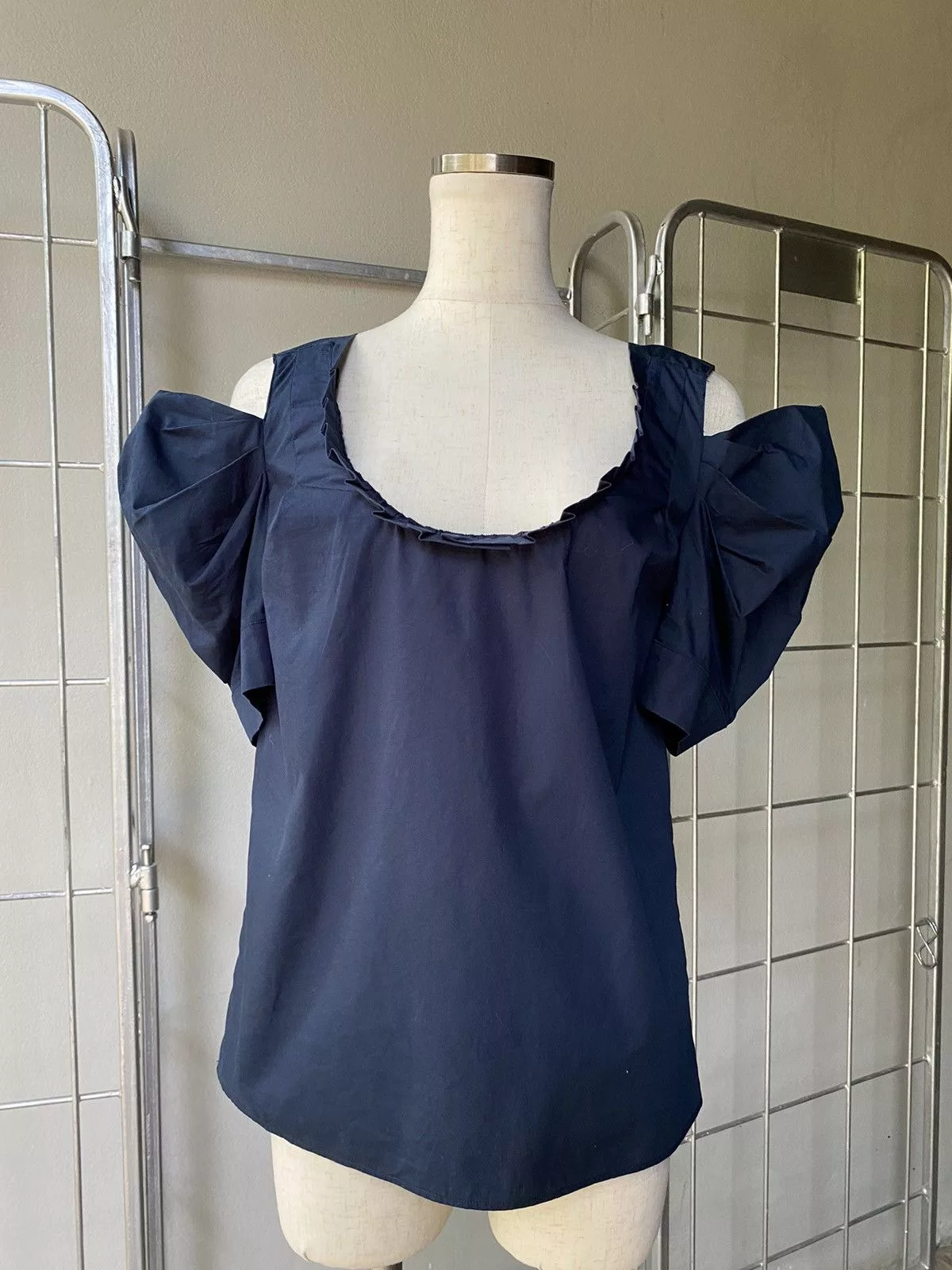 Miu Miu Blouses Miu miu navy blouse Blue