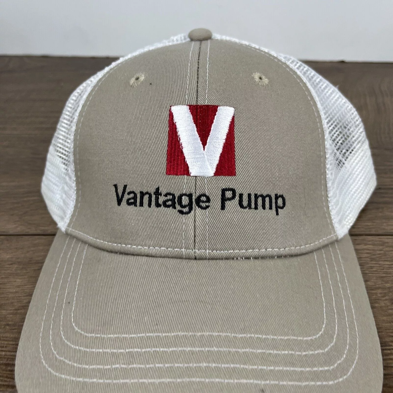 Other Hats Other Vantage Pump Hat Tan Brown Hat Adjustable Adult Size Hat Tan