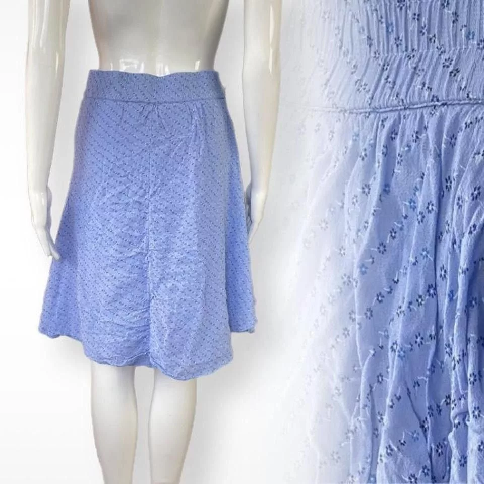 Ganni Mini Skirts Ganni High Waisted Skirt Blue