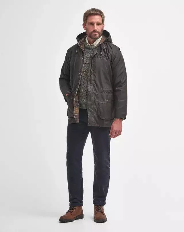 Barbour Light Jackets Barbour Classic Durham Wax Jacket Green