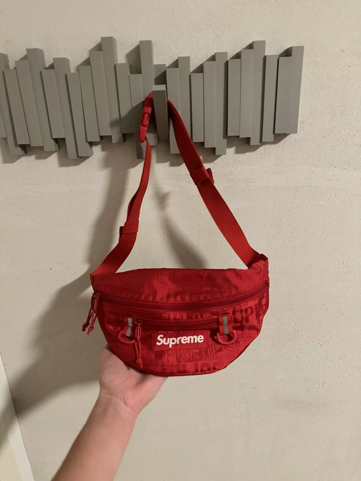 Supreme Bags Luggage Supreme × Vintage supreme red waist bag ss19🔴🔴 Streetwear