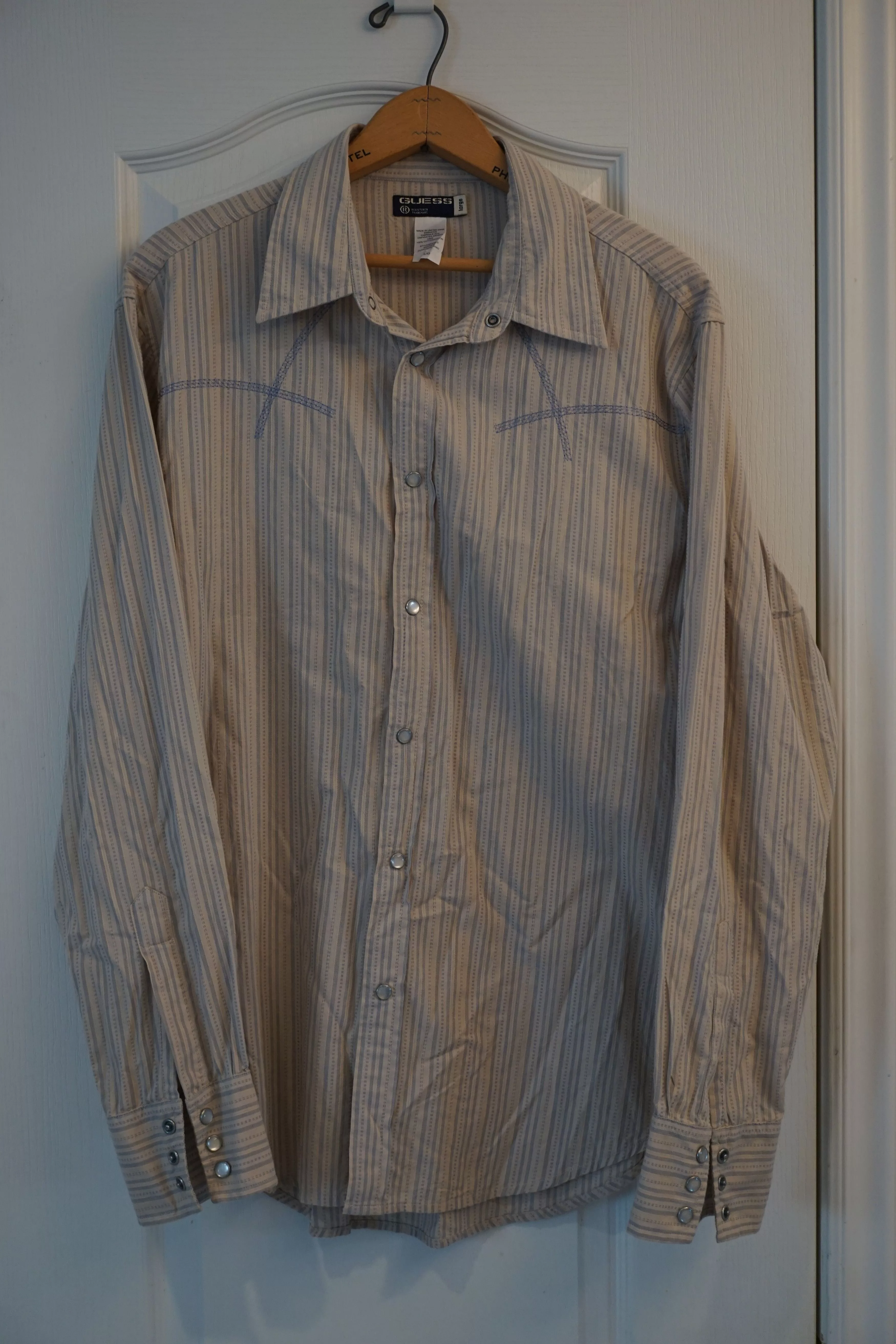 Guess Shirts Button Ups Vintage 90's Guess Button-up Shirt White