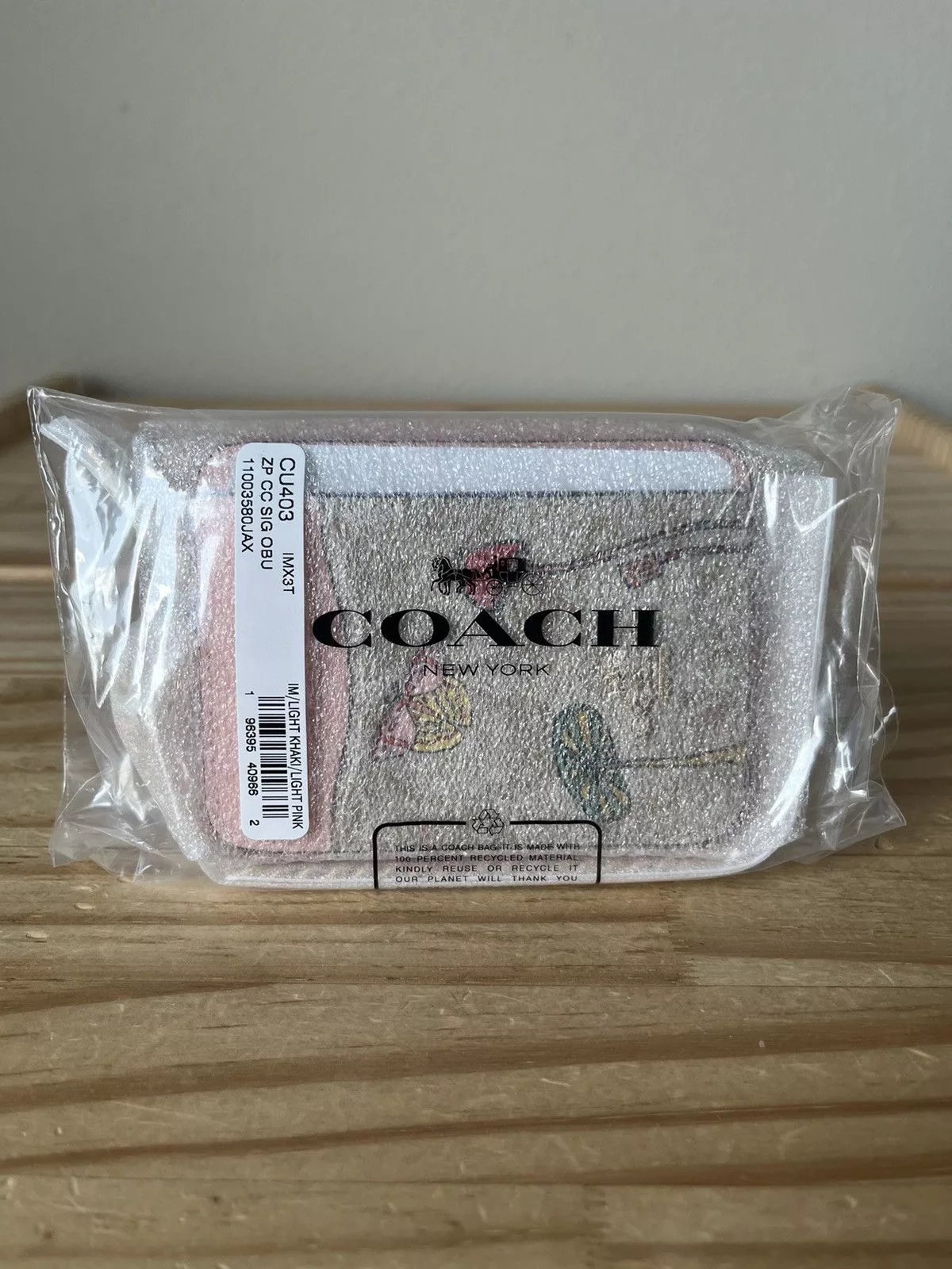Coach Wallets Coach Card Case Pink