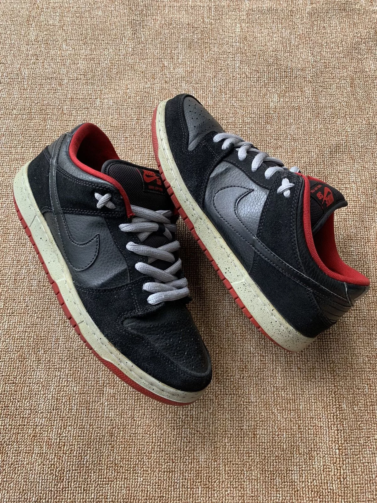 Nike Low Top Sneakers Nike Dunk Low Pro Sb Black Cement '15 Gray