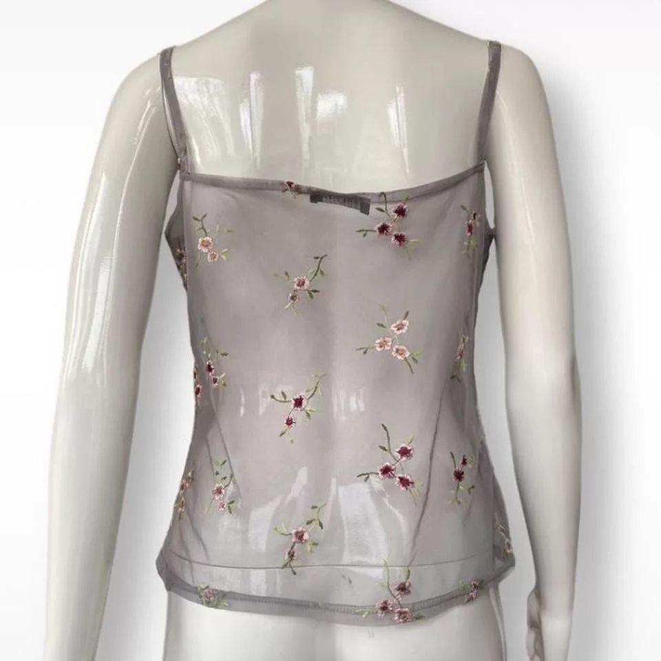 Other Tank Tops Other See Trough Tank Top Gray