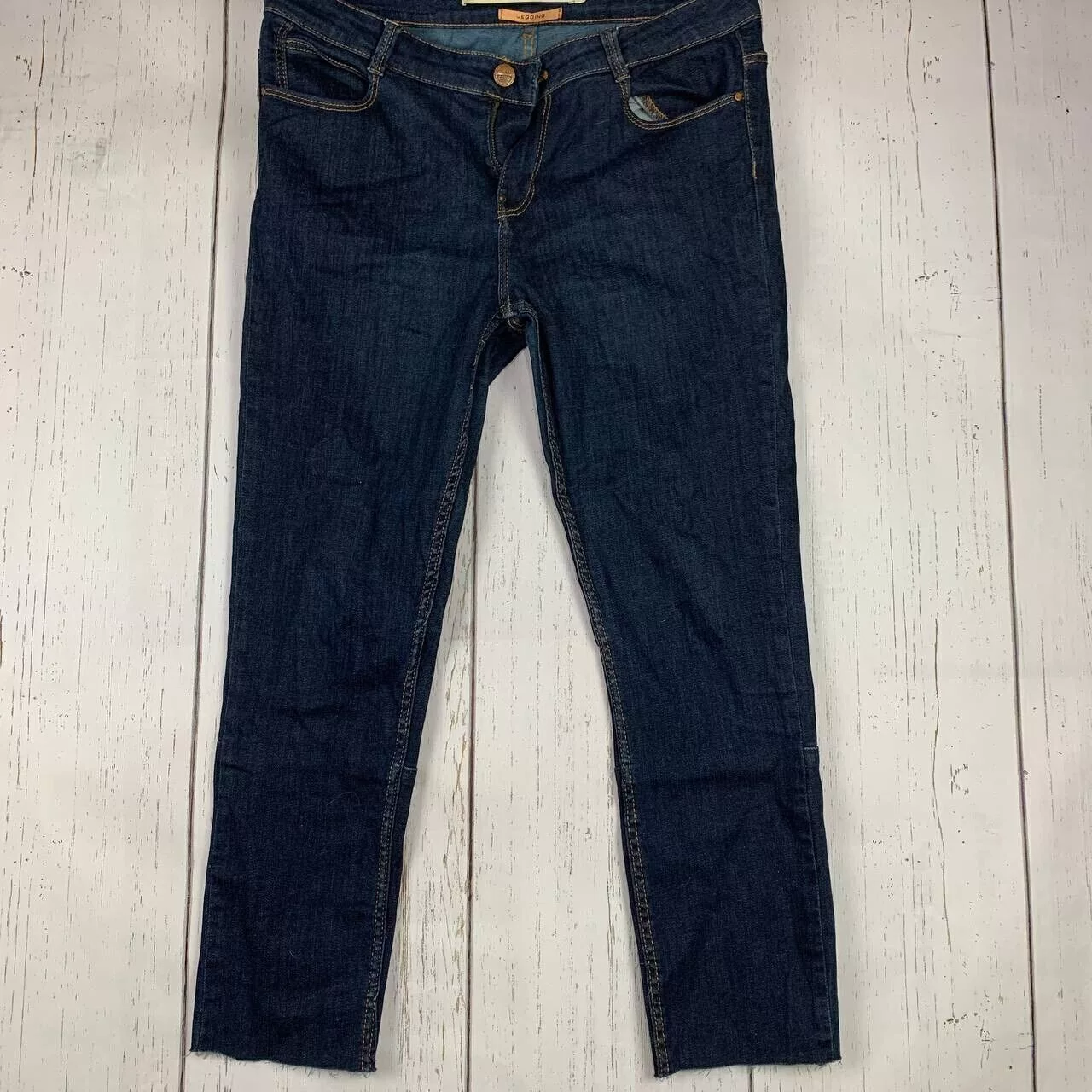 Zara Jeans Zara Trafaluc 30x23 Jegging Fit Stretch Mid Rise Jeans Denim Blue