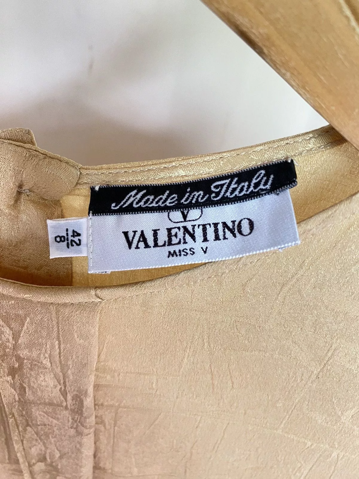 Valentino Blouses Valentino vintage silk blouse Yellow