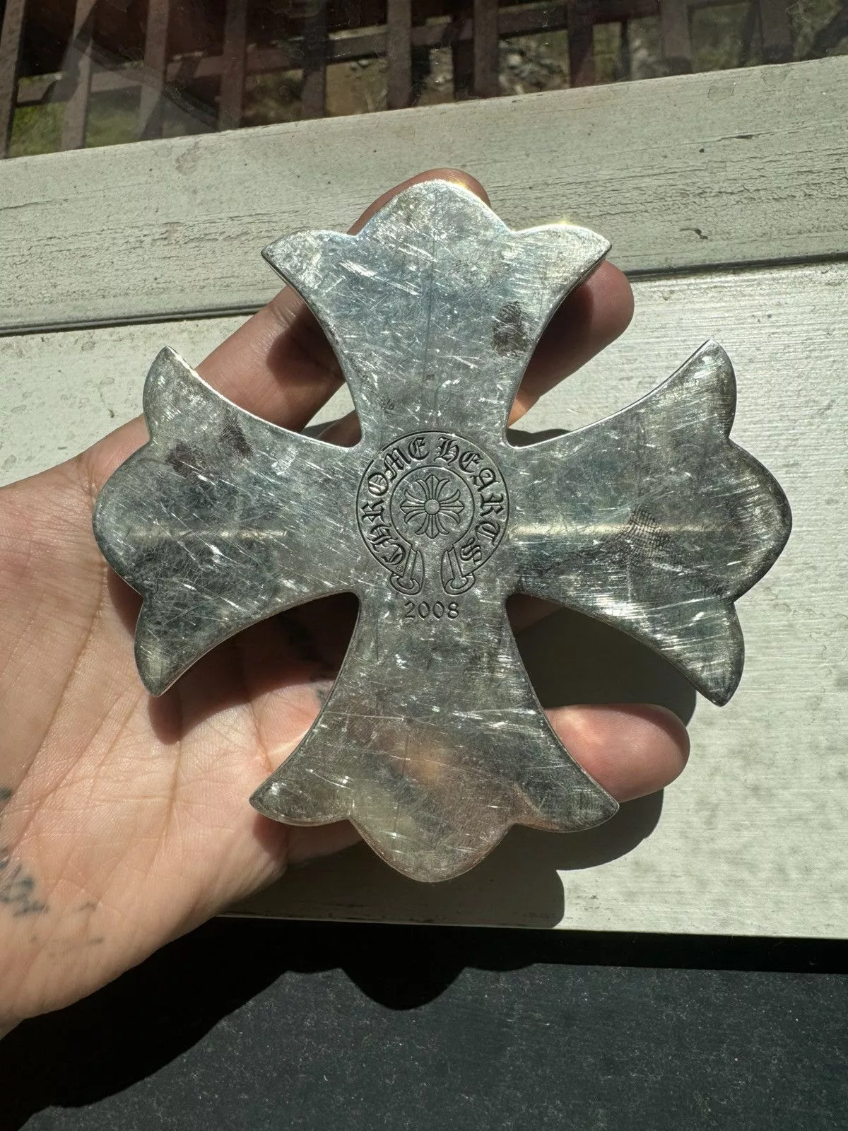 Chrome Hearts Miscellaneous Chrome Hearts Silver Plus Paperweight