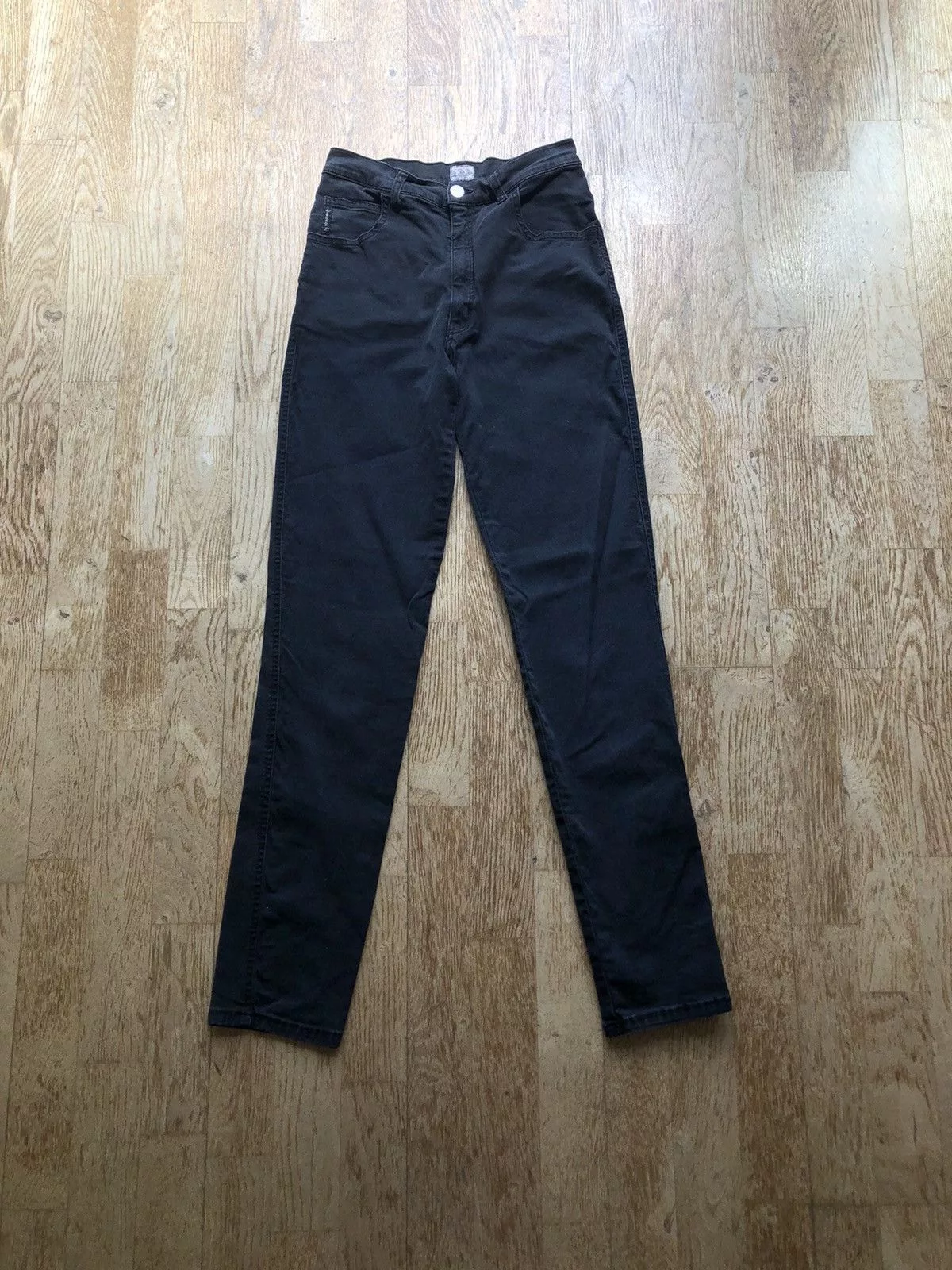 Armani Casual Pants Armani × Vintage ARMANI JEANS VINTAGE SLIM FIT QUALITY CASUAL PANTS Black Streetwear