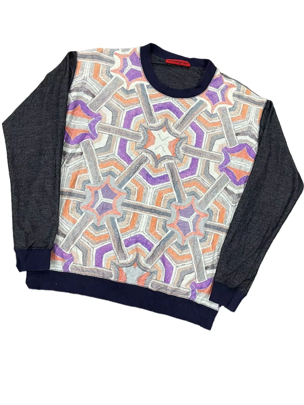 Designer Long Sleeve T Shirts Designer × If Six Was Nine Vivienne Tam SS1997 Vintage Shirts Multi