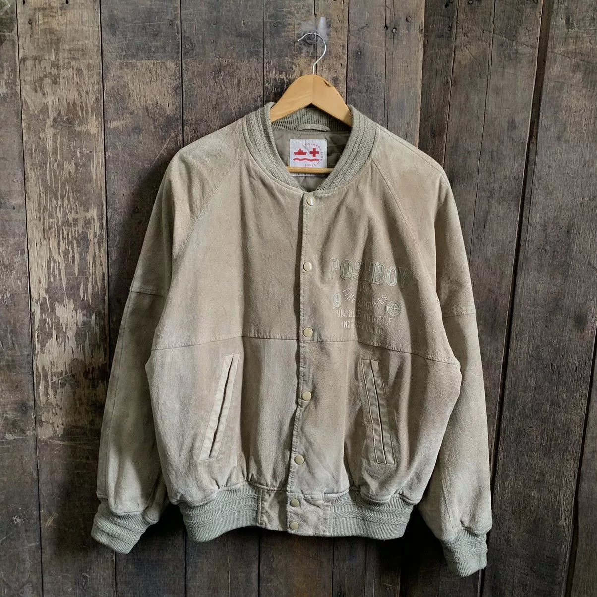 Other Leather Jackets Other Posh Boy Leather Varsity Jacket Multi Vintage