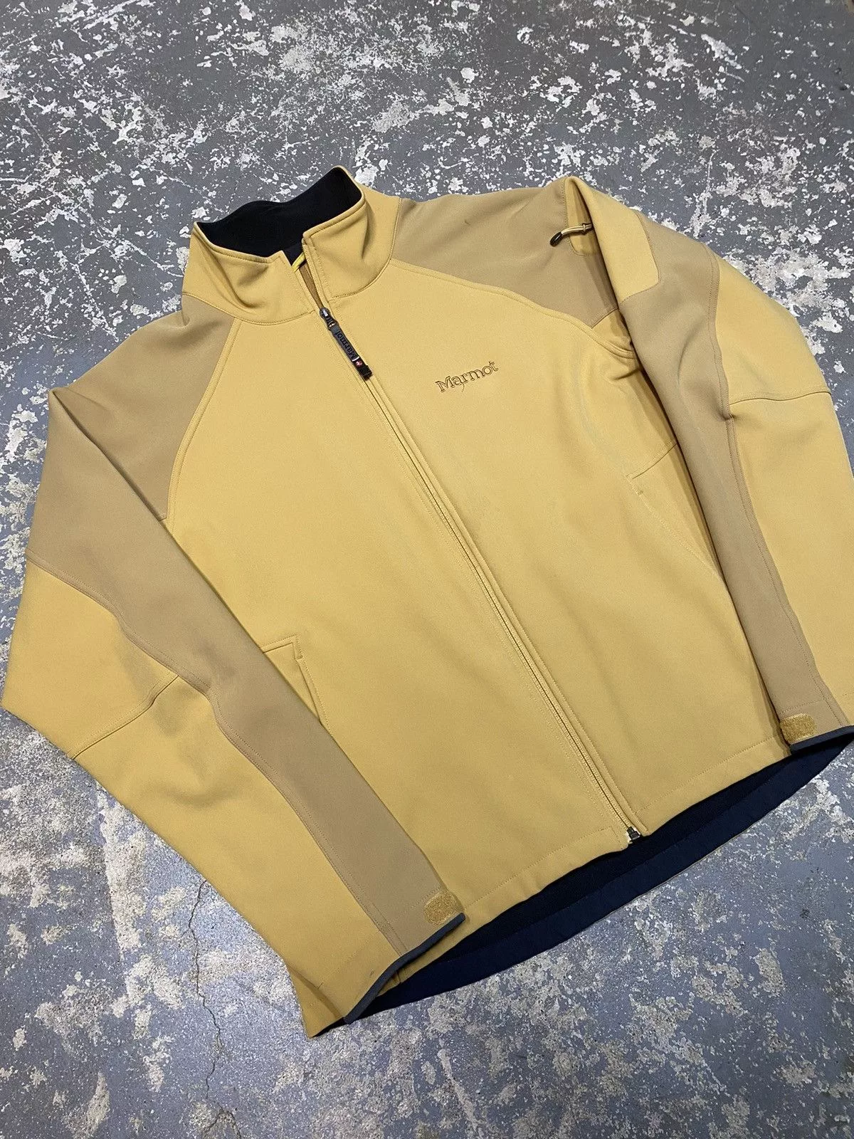 Marmot Light Jackets Marmot × Vintage Marmot Men’s Gravity Softshell Windbreaker Jacket Yellow Streetwear