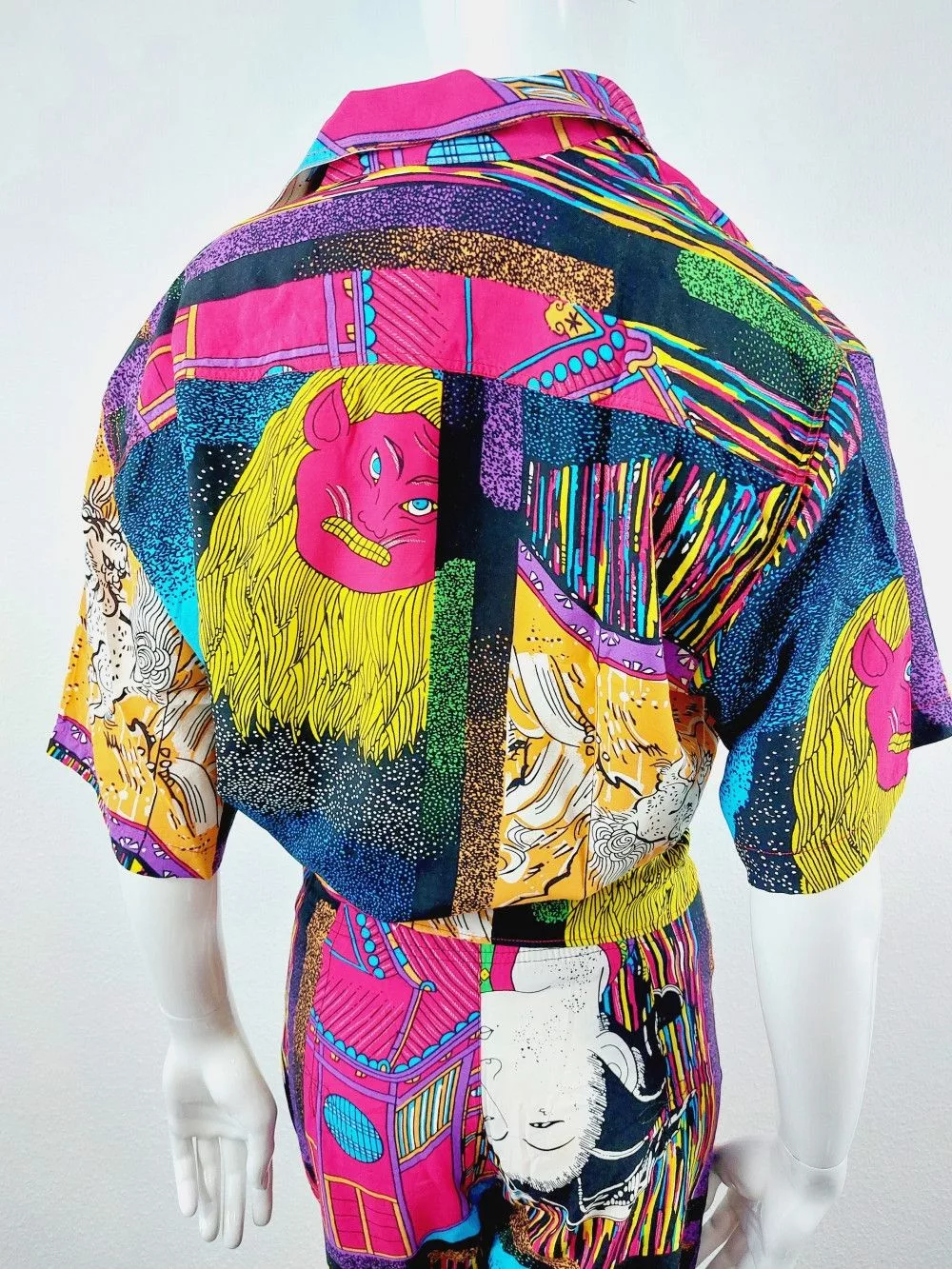 Marithe + Francois Girbaud Maxi Dresses Marithe + Francois Girbaud Dragon Tiger Boho Shirt Pants Set Multi