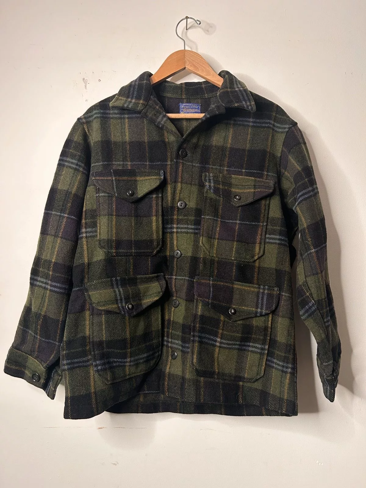 Pendleton Heavy Coats Pendleton Rare vintage mackinaw in green plaid
