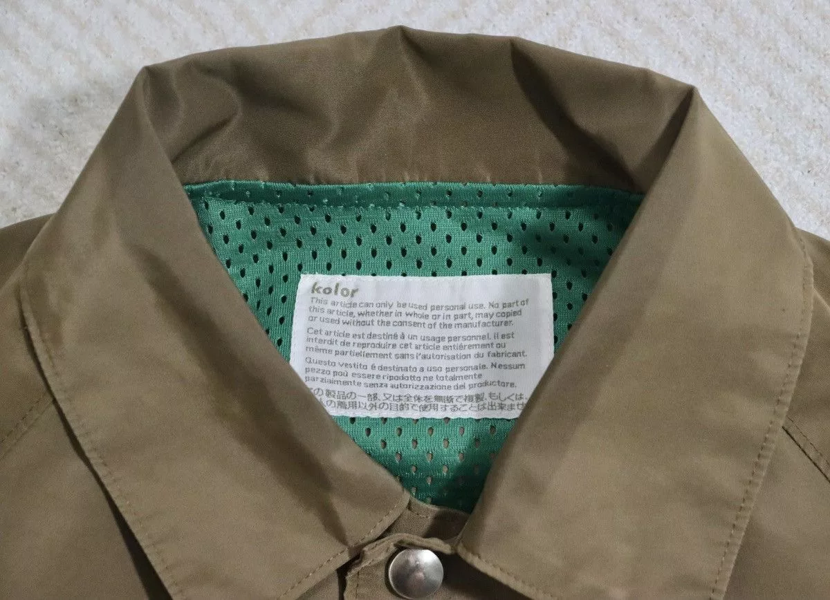 Kolor Light Jackets Kolor 21aw Patchwork Jacket/Coach Jacket Brown
