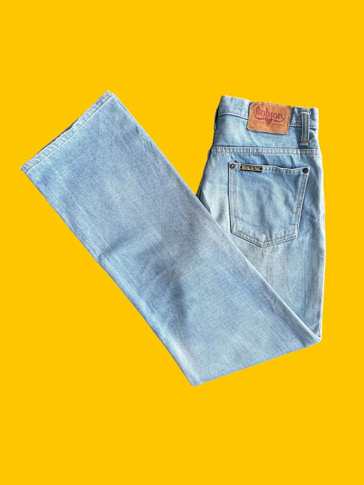 Jean Denim Jean 🔥 Bobson Light Blue Distressed Rusty Denim W29 🔥