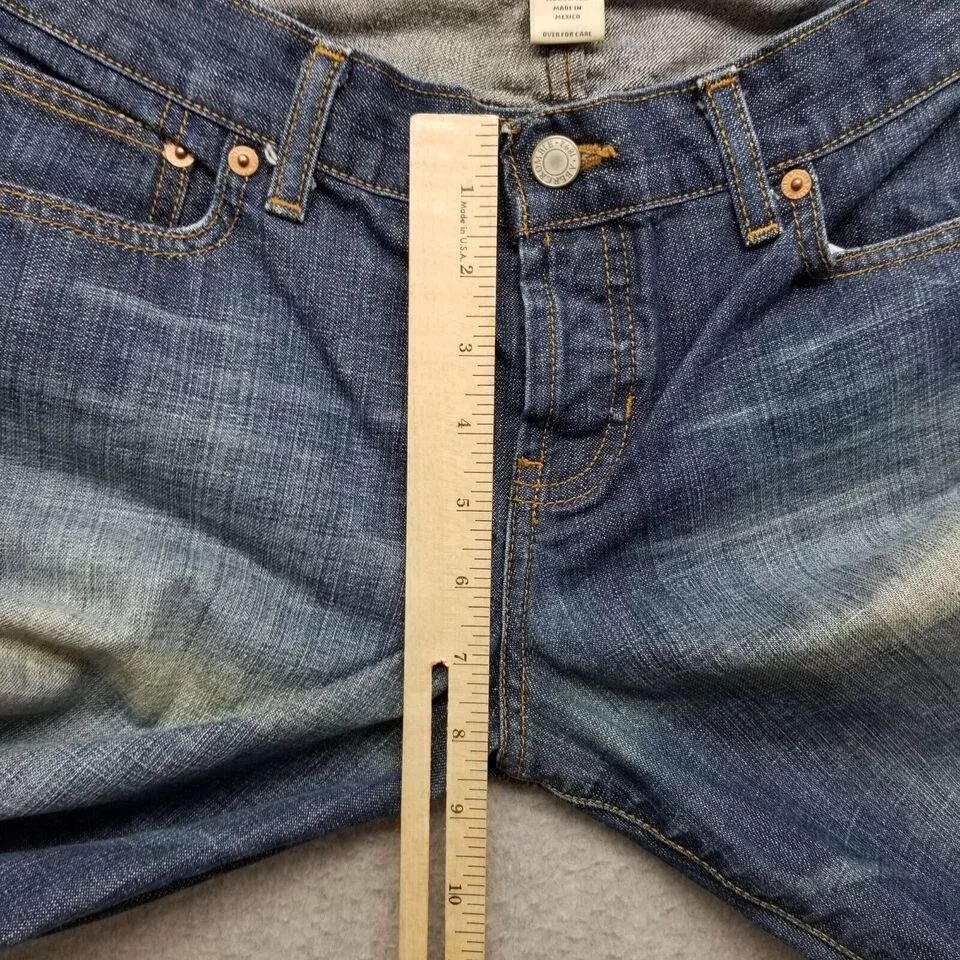 Abercrombie & Fitch Jeans Womens 6 Denim Flared Button 32x31 Blue