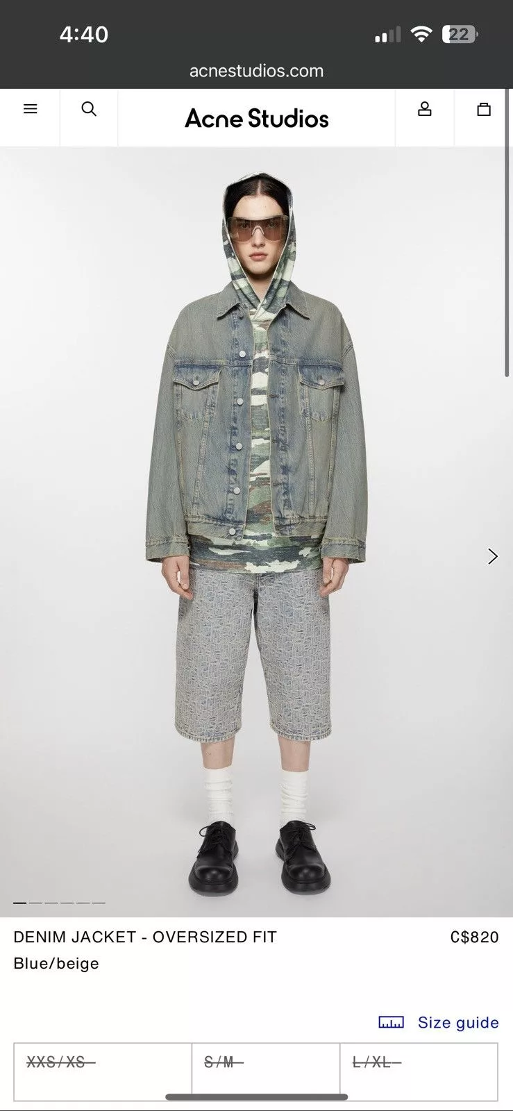 Acne Studios Denim Jackets Acne studios denim jacket Blue