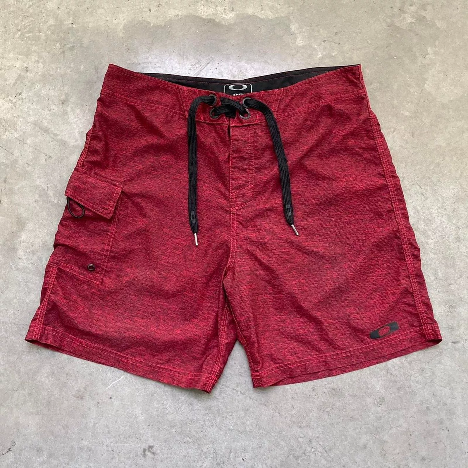 Oakley Shorts Oakley Burgundy Swim Shorts Red