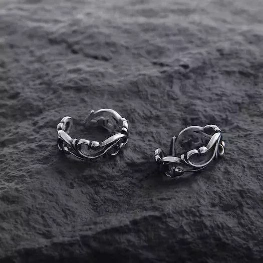 Designer Jewelry Watches Designer × Jewelry × Vintage Retro punk ring Silver