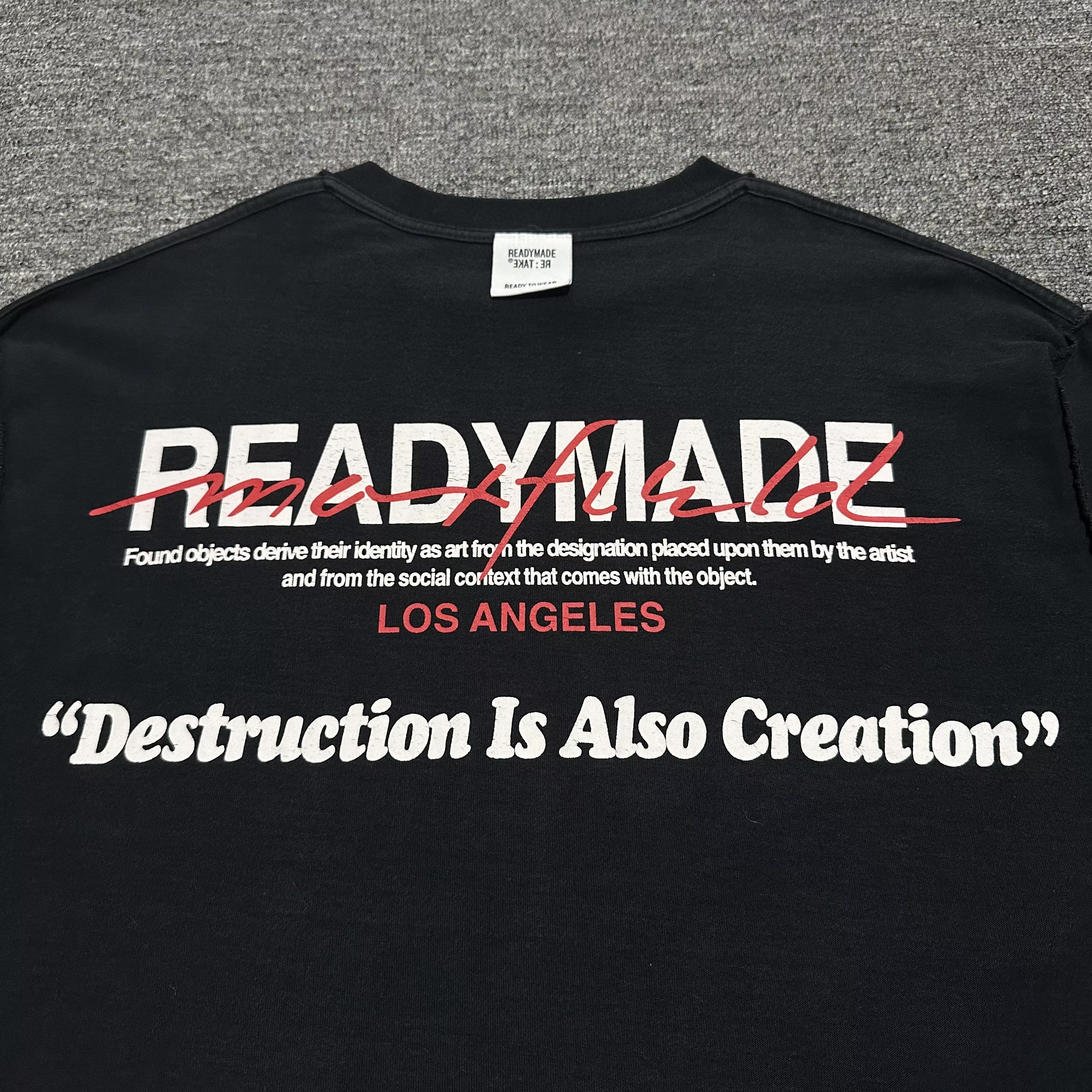 READYMADE Long Sleeve T Shirts Readymade Maxfield Event Longsleeve Black