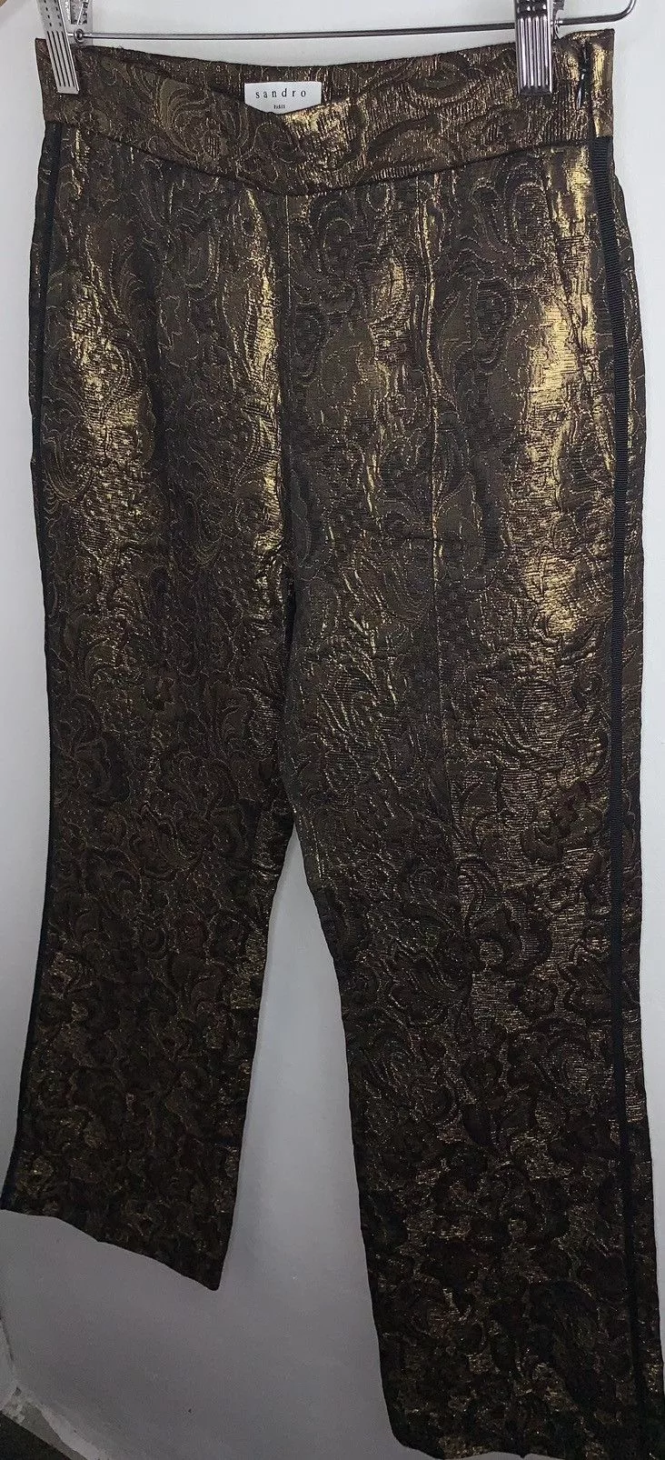 Sandro Pants Sandro paris Goldy Brocade Cropped Pants