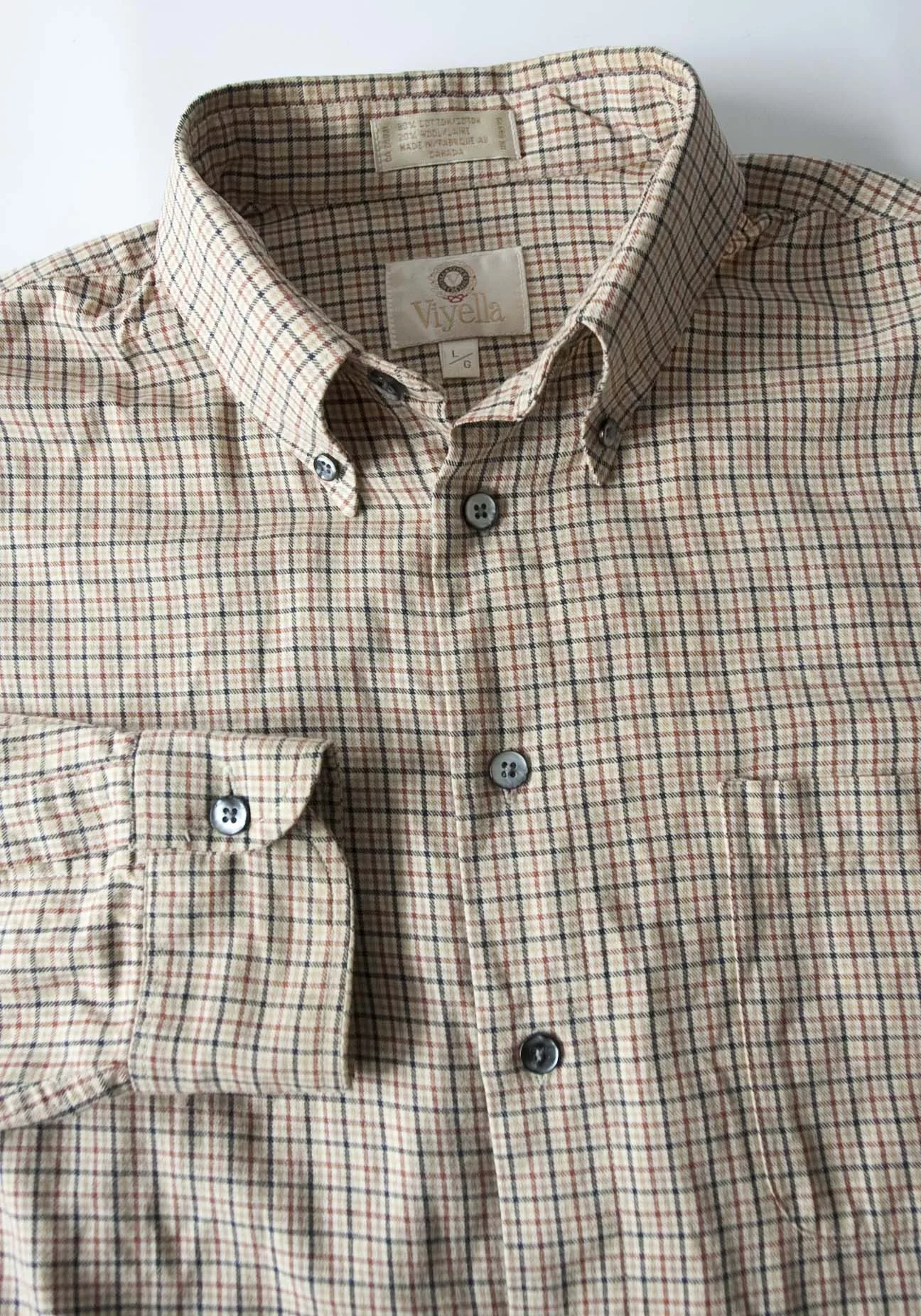 Viyella Shirts Button Ups Viyella Shirt Flannel Size L Plaid Multi