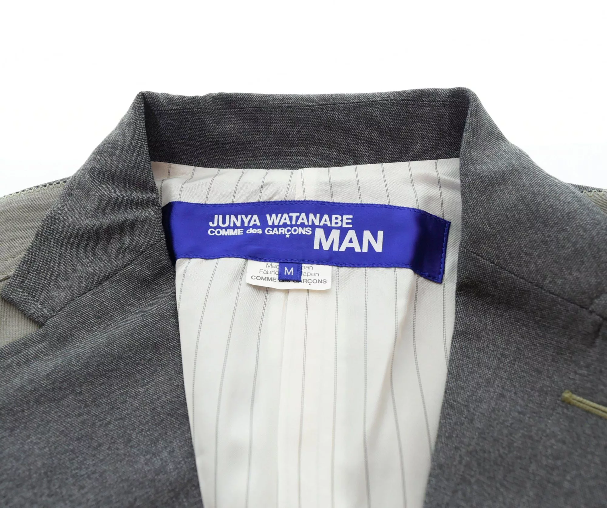 Junya Watanabe Light Jackets Junya Watanabe Jacket Switching Polyester Long Length Gray