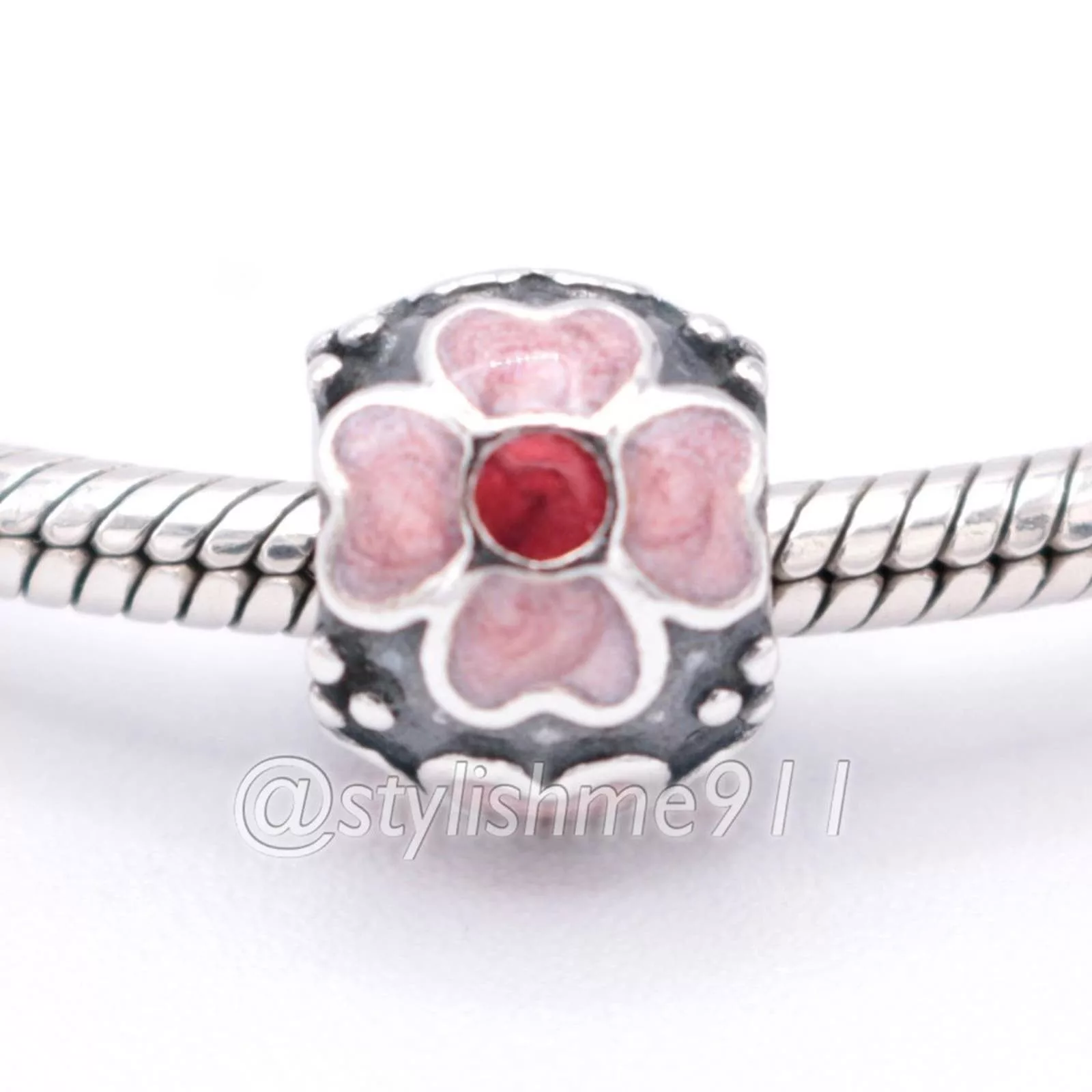 pandora Bracelets Authentic PANDORA Red Daisy Charm - 790433ER