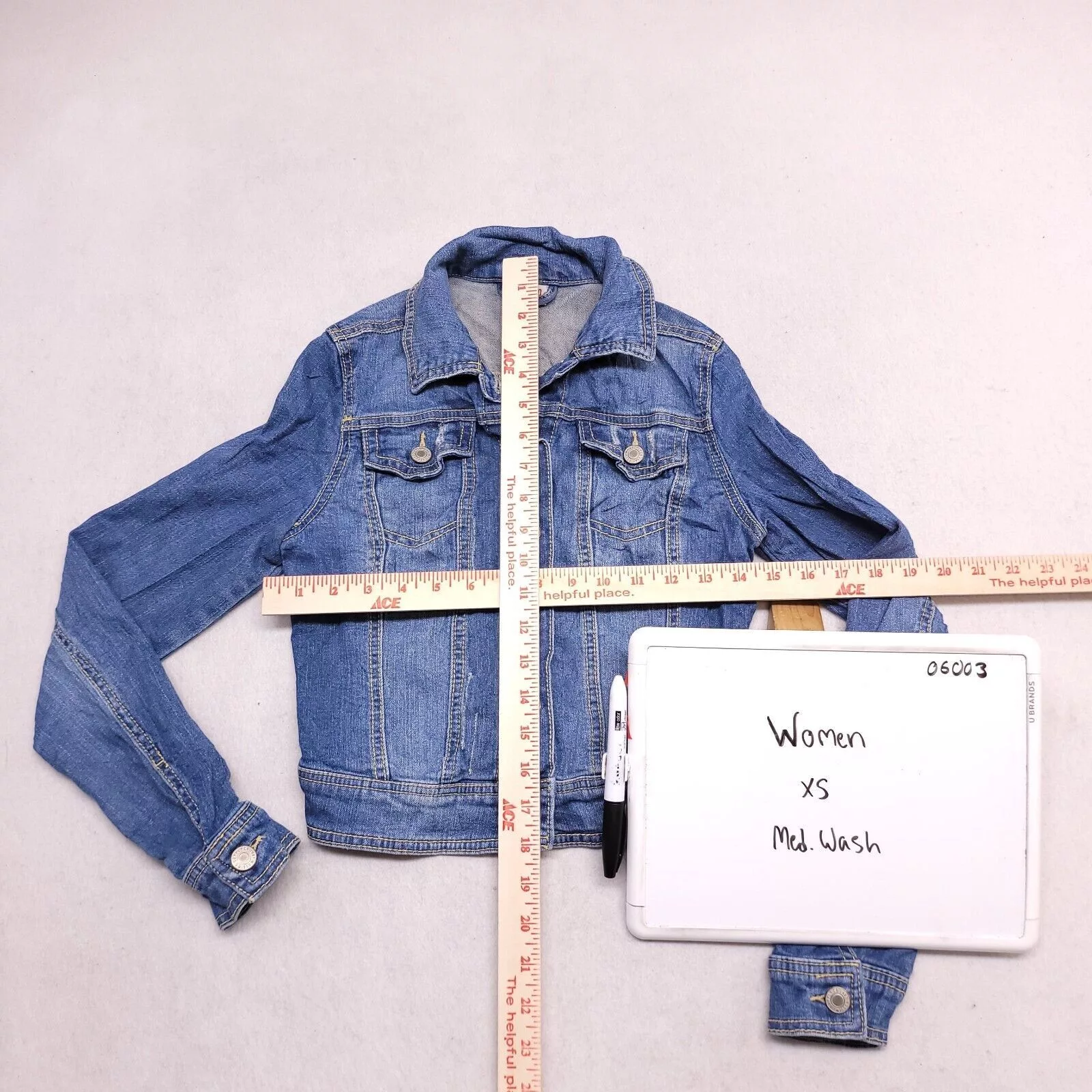 Mossimo Jackets Mossimo Casual Button Denim Jean Jacket Womens Size XS Blue