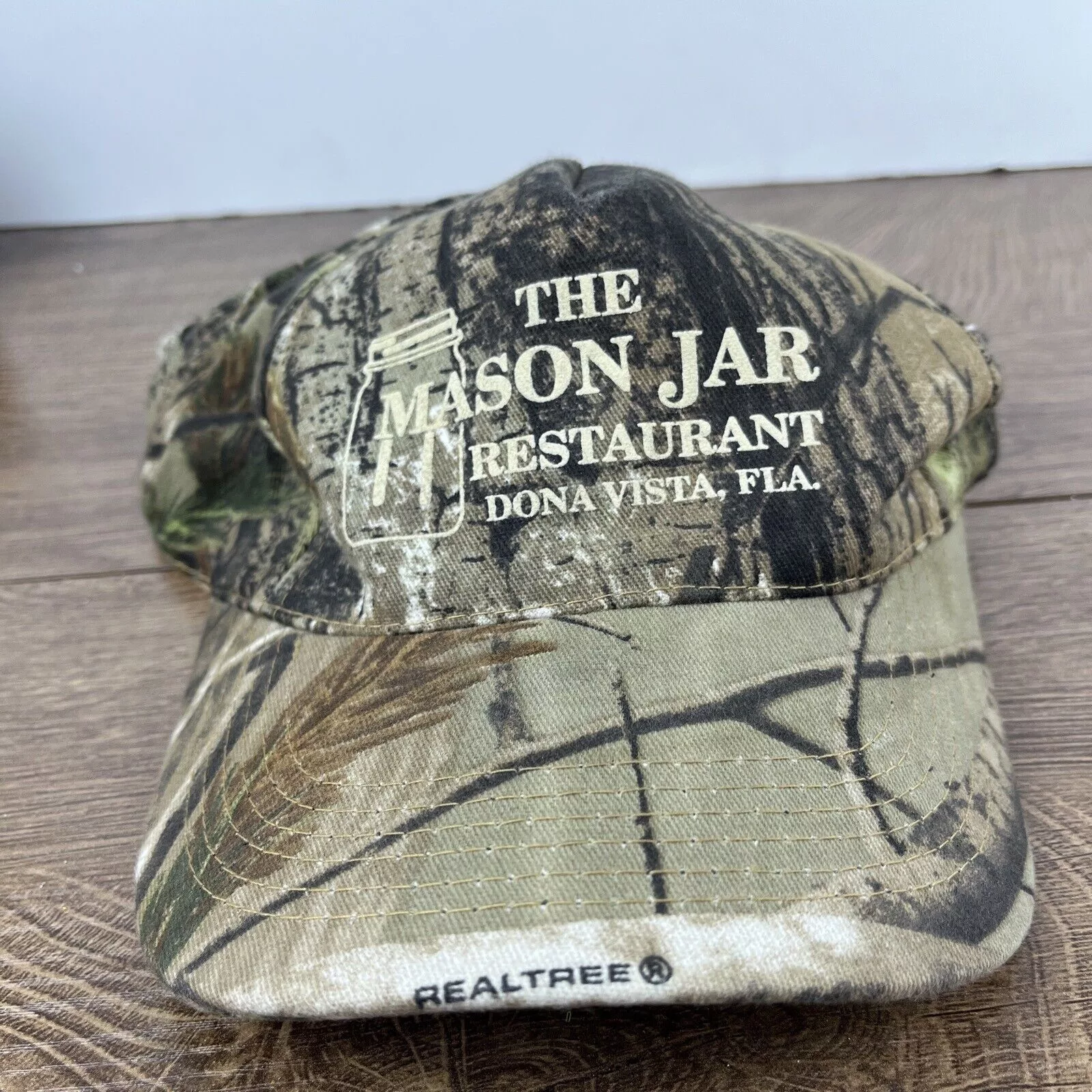 Other Hats Other The Mason Jar Restaurant Hat Camo Green Hat Adjustable Green