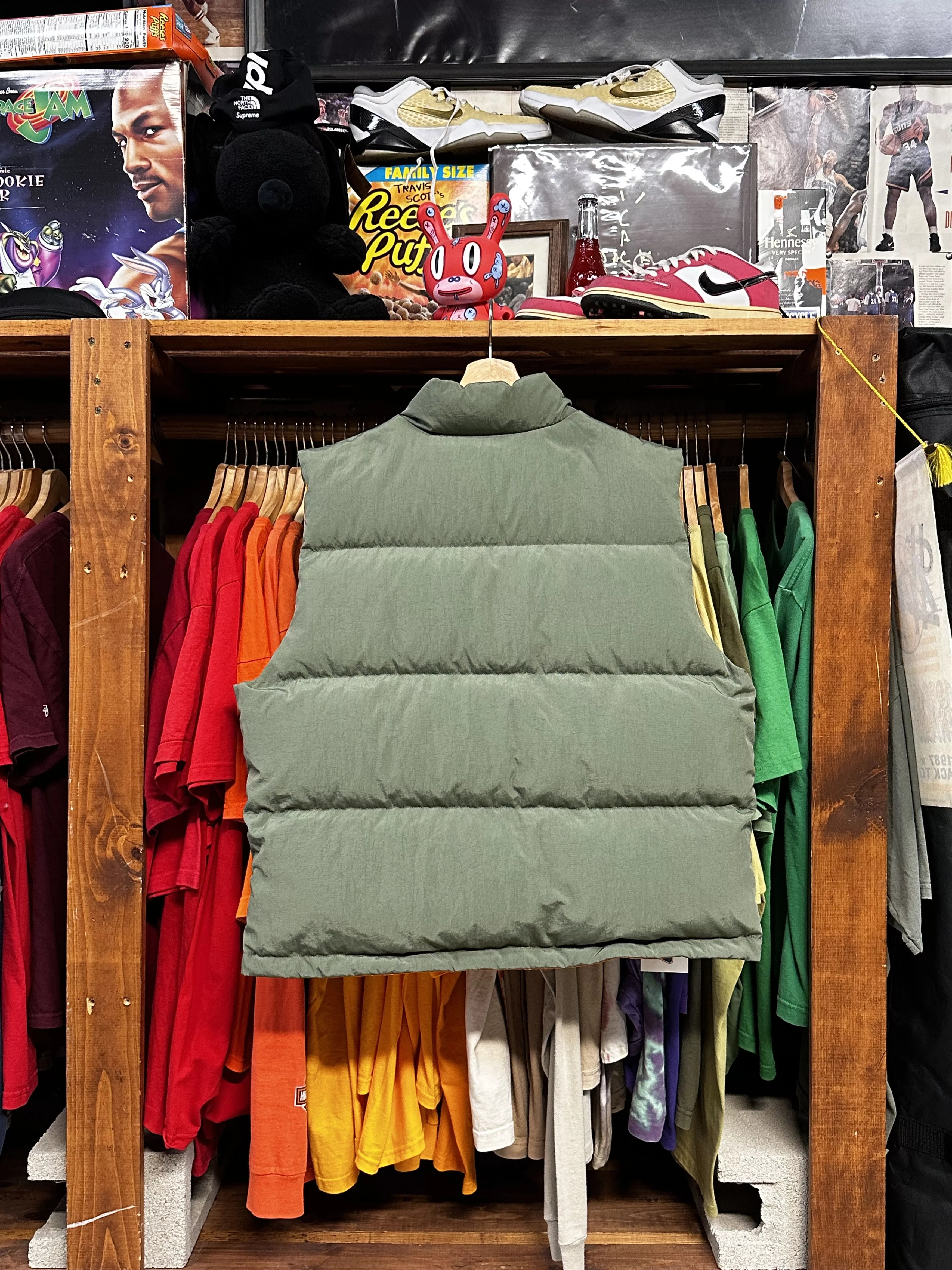 Stussy Vests Stussy Reversible Down Workgear Vest Green