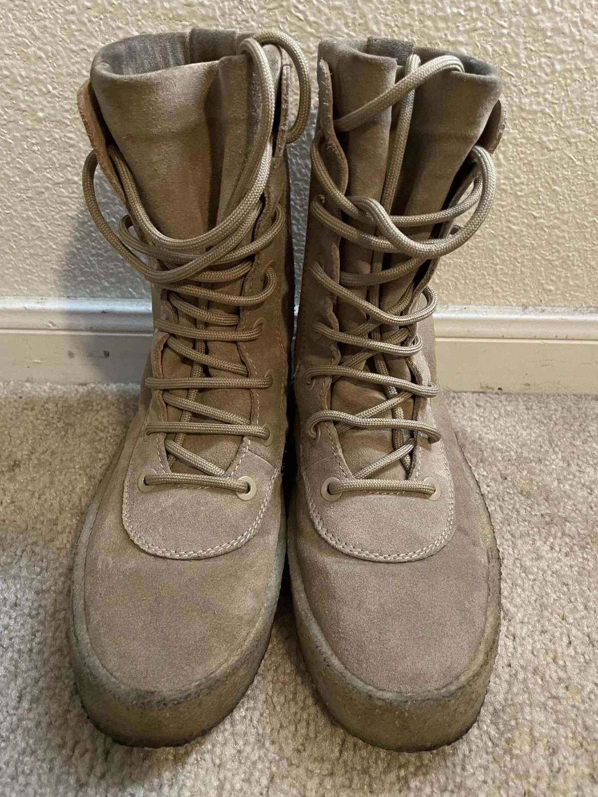 Yeezy Boots Yeezy Season 2 Crepe Boots Beige