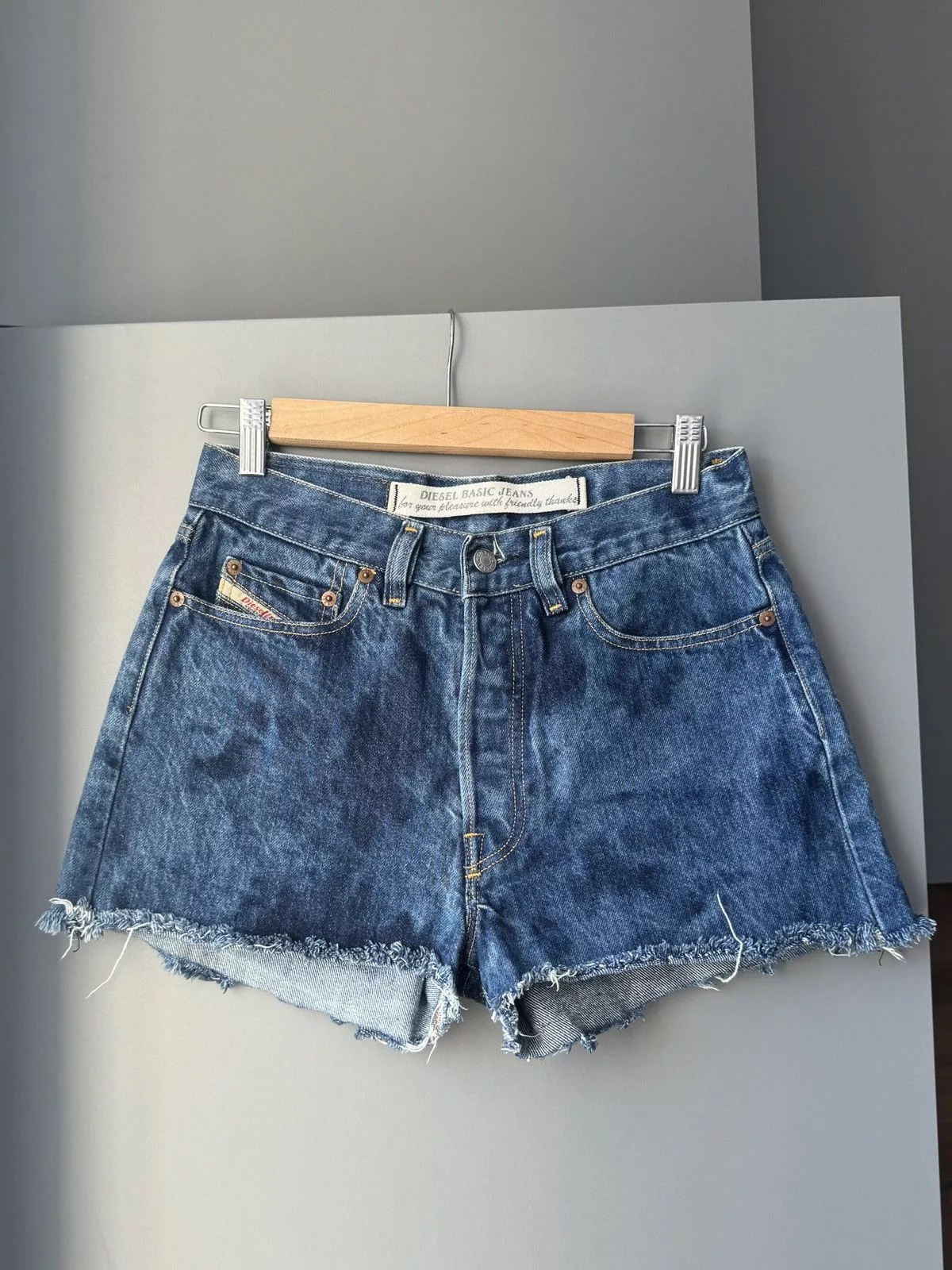 Diesel Shorts Diesel × Vintage Diesel Washed Blue Basic Jeans Shorts Streetwear