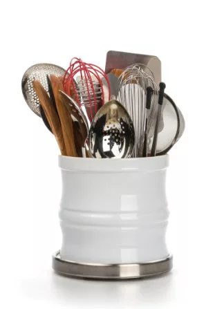 Oversize White Tool Crock