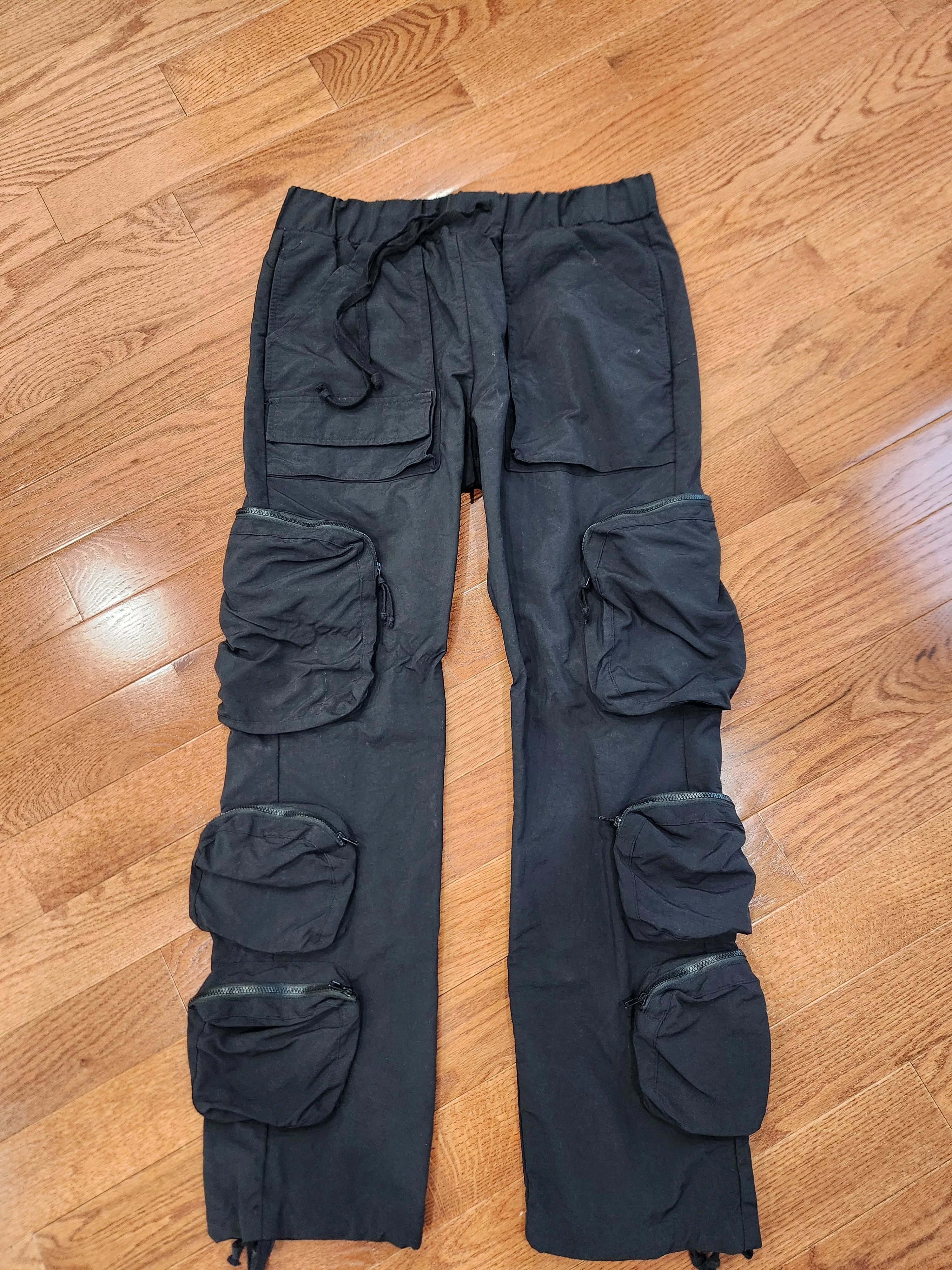 jacov Casual Pants WHOISJACOV 6 pocket cargo pants Black Streetwear