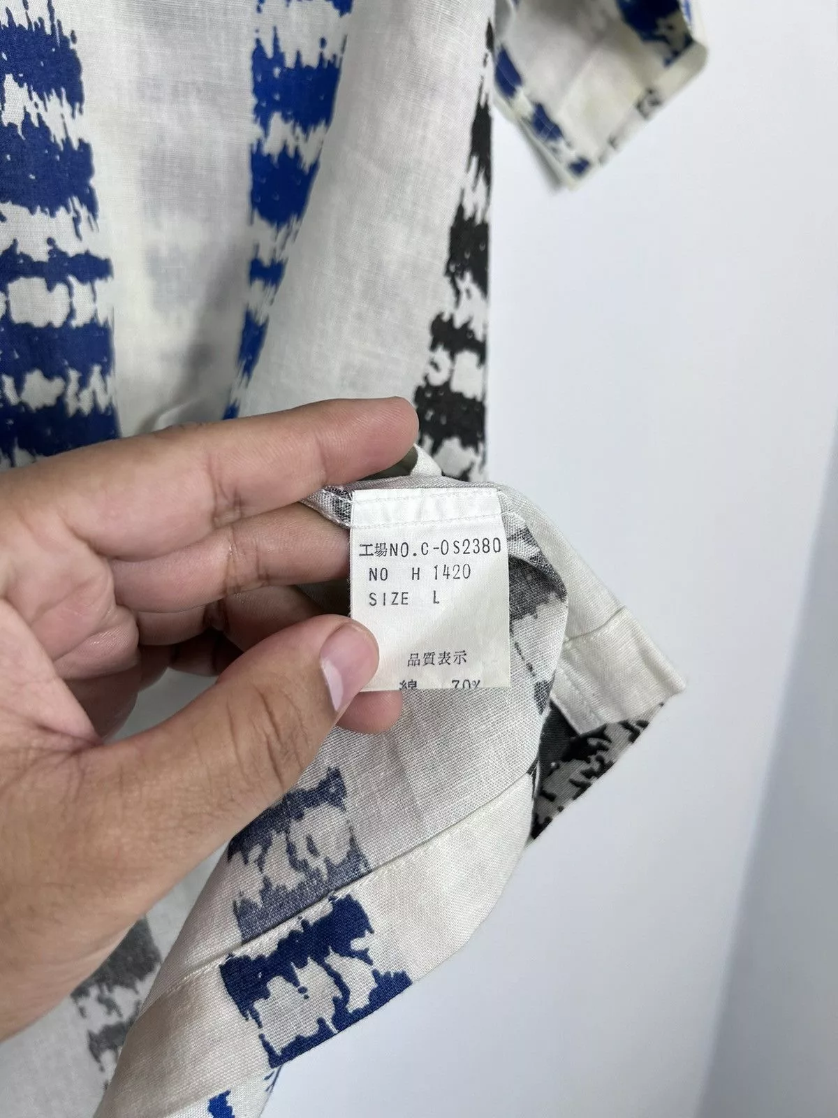Alexander Julian Shirts Button Ups Alexander Julian × Colours Colours by Alexander Julian Graphic Print Open Collar Shirt White
