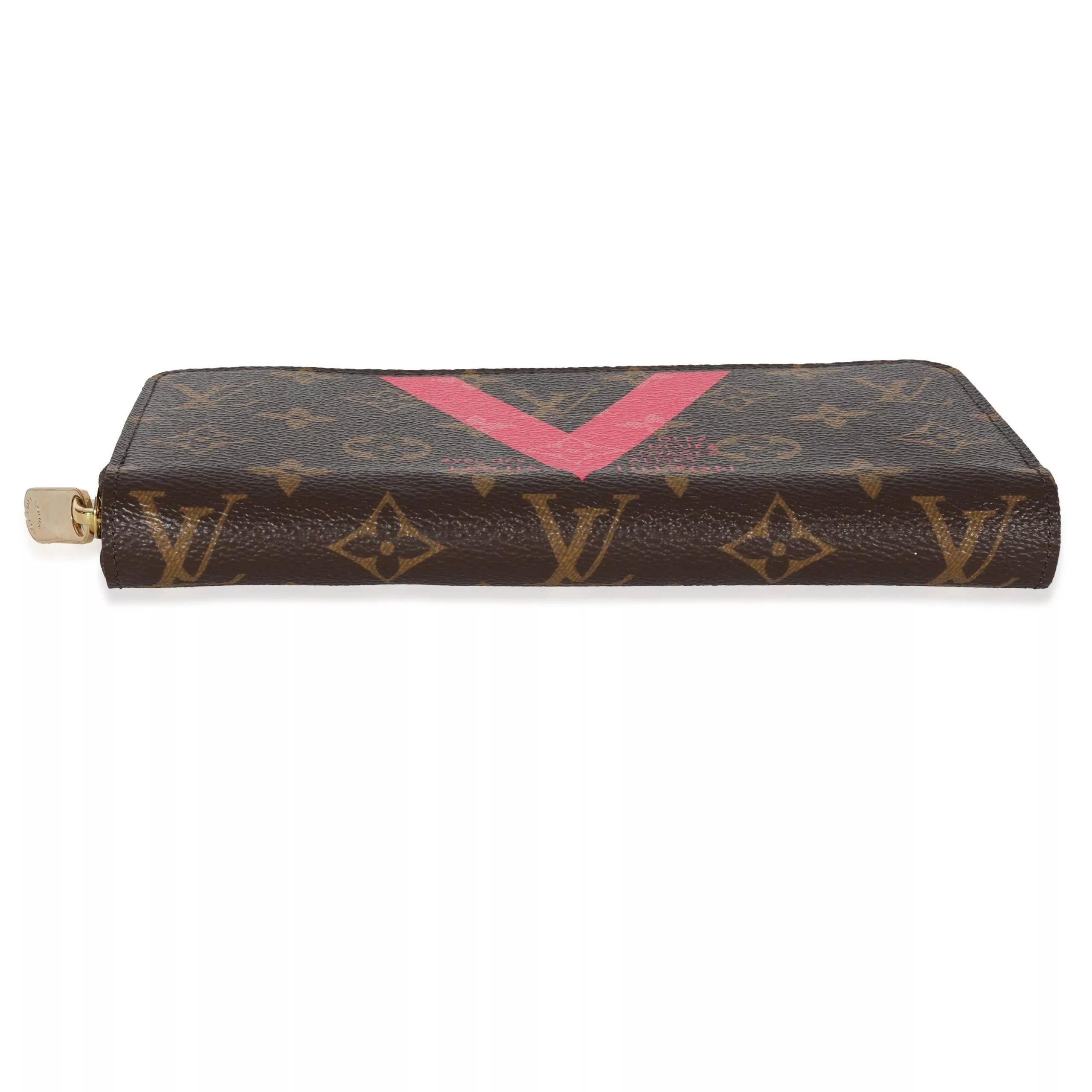 Louis Vuitton Rings Louis Vuitton Monogram Canvas & Grenade V Zippy Wallet Brown