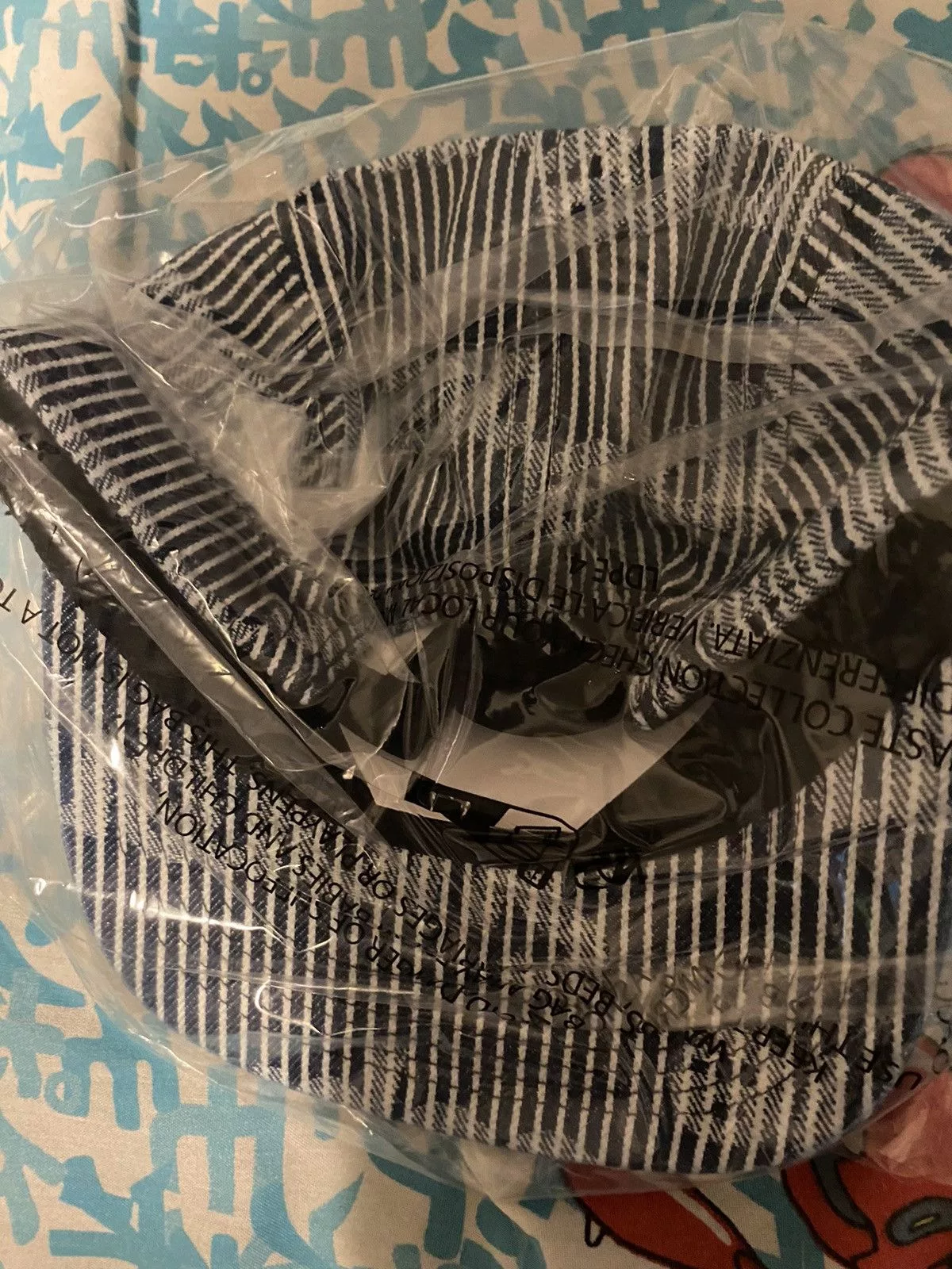 Supreme Hats Supreme Denim Camp Cap Stripe SS24 Multi