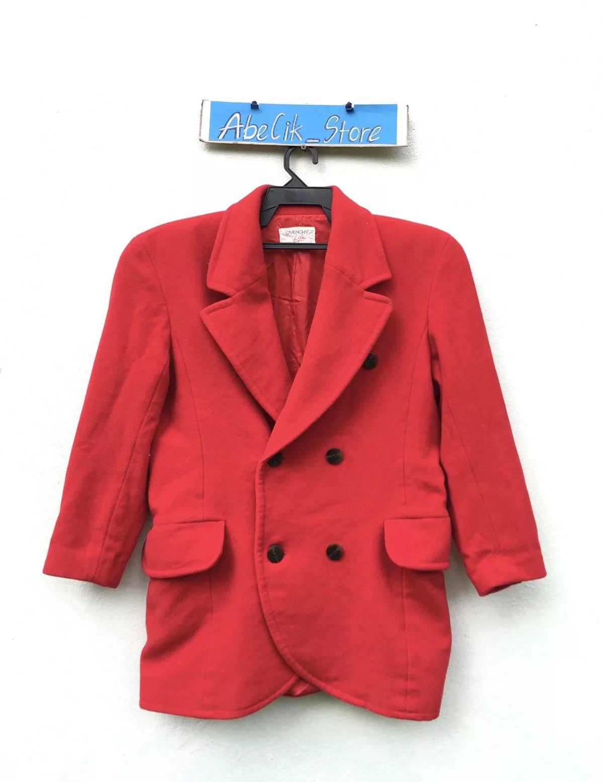 Givenchy Light Jackets Givenchy Life Double Breasted Suede Jacket Red