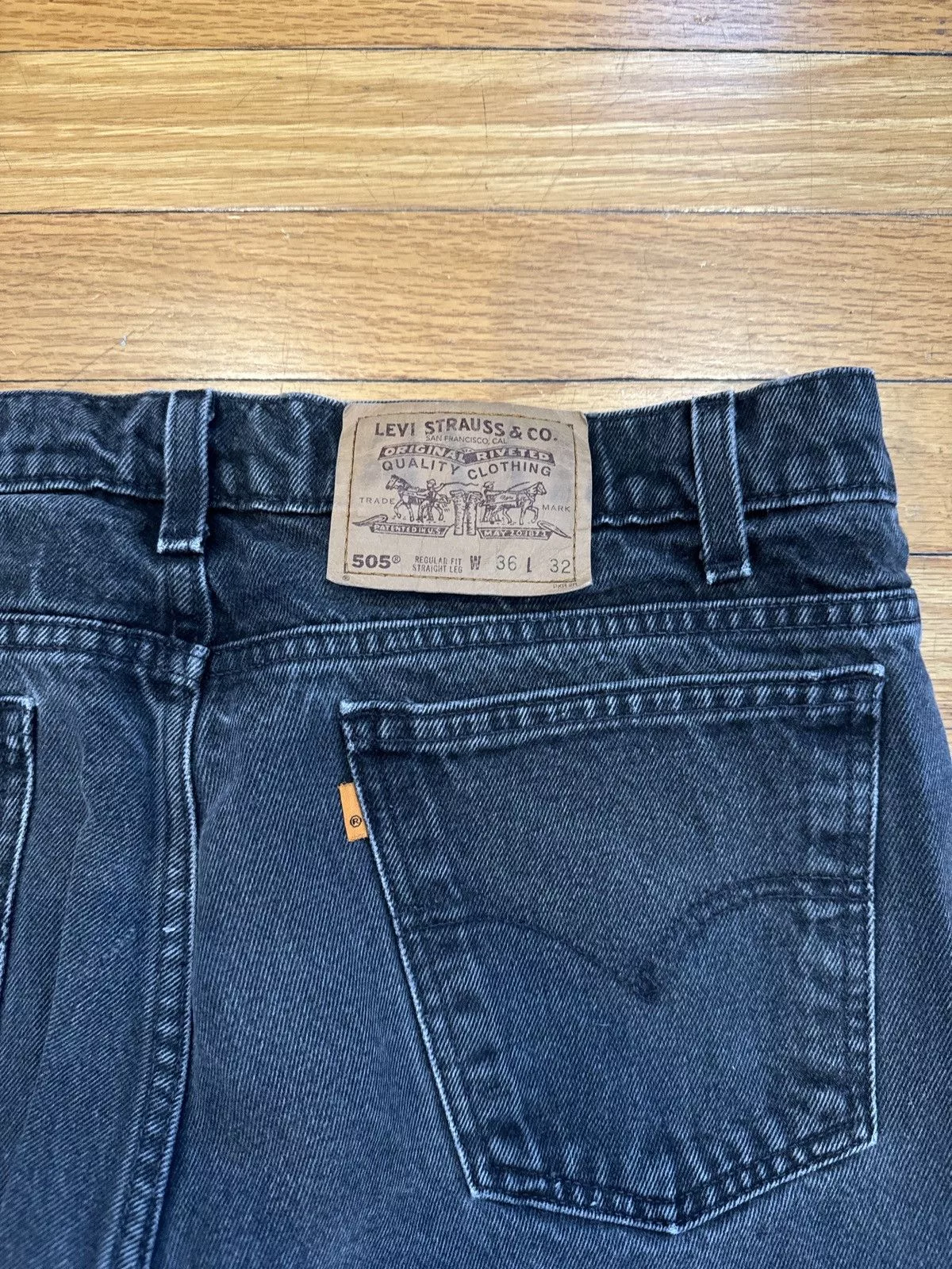 Other Denim Other Custom Orange Tab Levi Gallery Dept Inspired Black