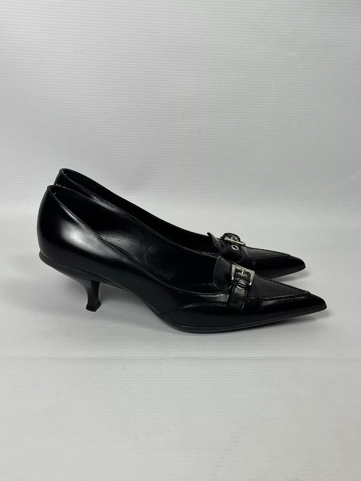 Prada Heels Prada × Vintage Prada vintage kitten heels rare Black