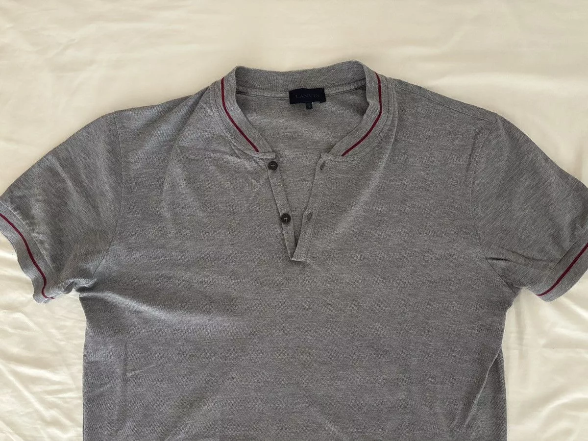 Lanvin Polos Lanvin men’s polo shirt Gray