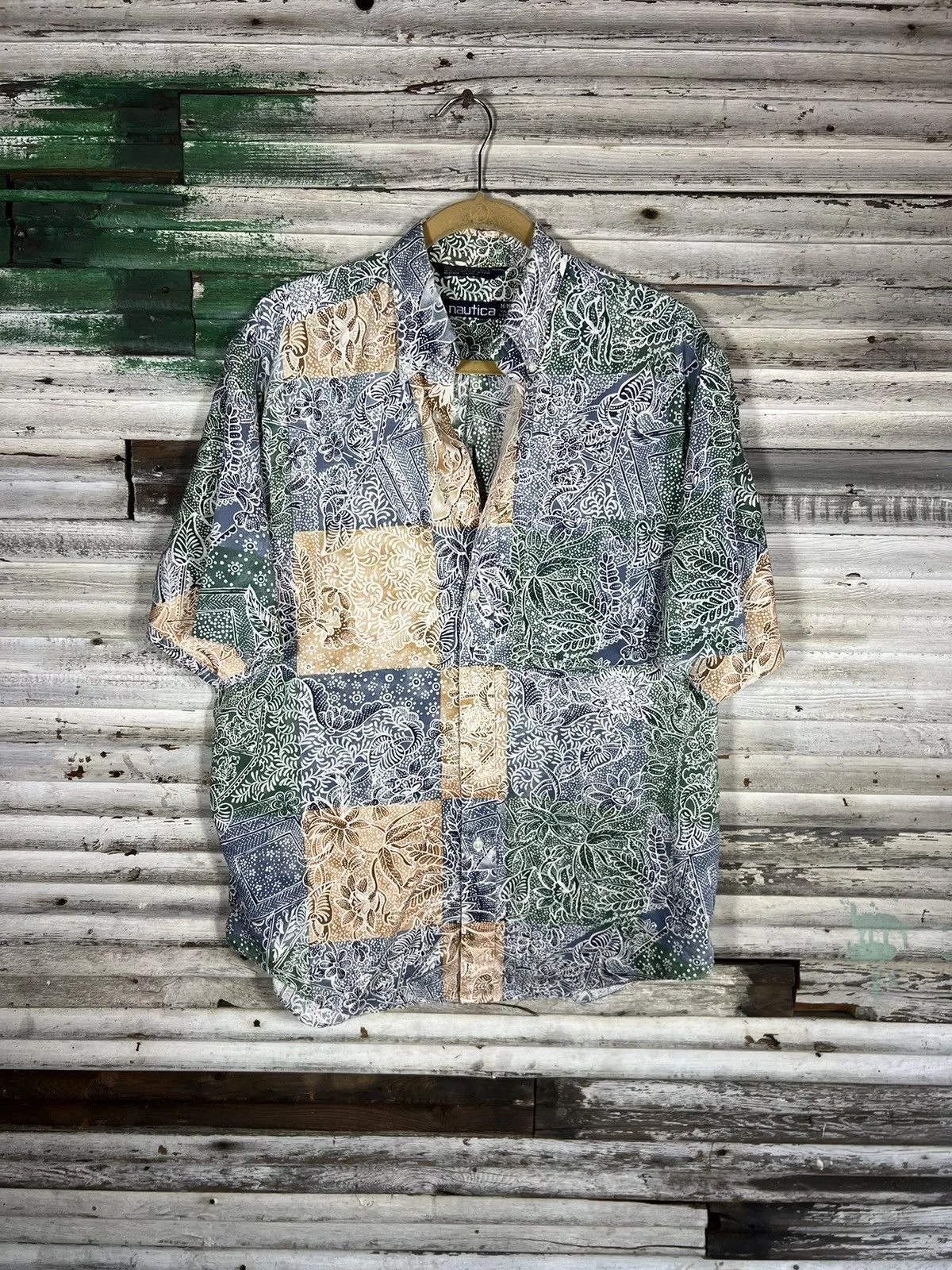 Nautica Shirts Button Ups Nautica Hawaiian Shirt Blue