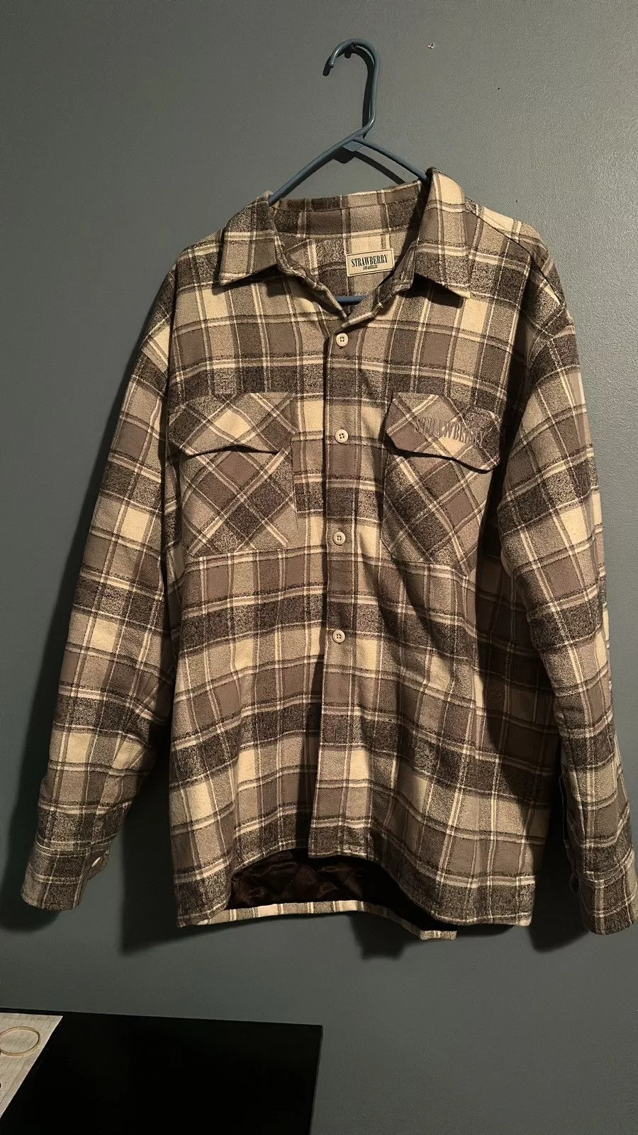 Strawberry Light Jackets Strawberry Flannel Gray