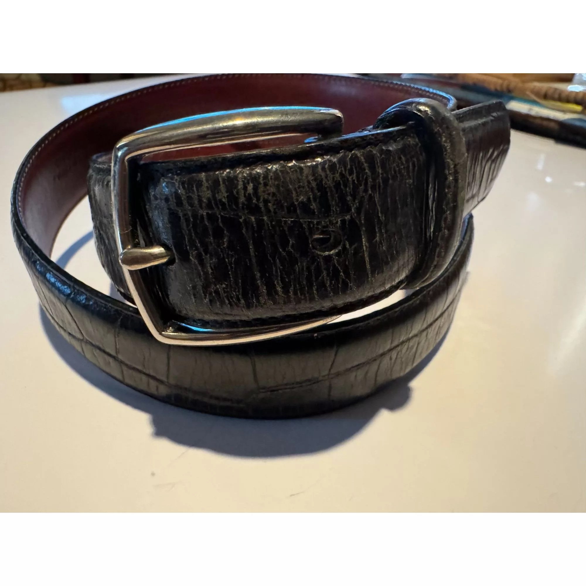 Coach Belts Men's Size 30 Coach Genuine Leather Black 5903 Belt