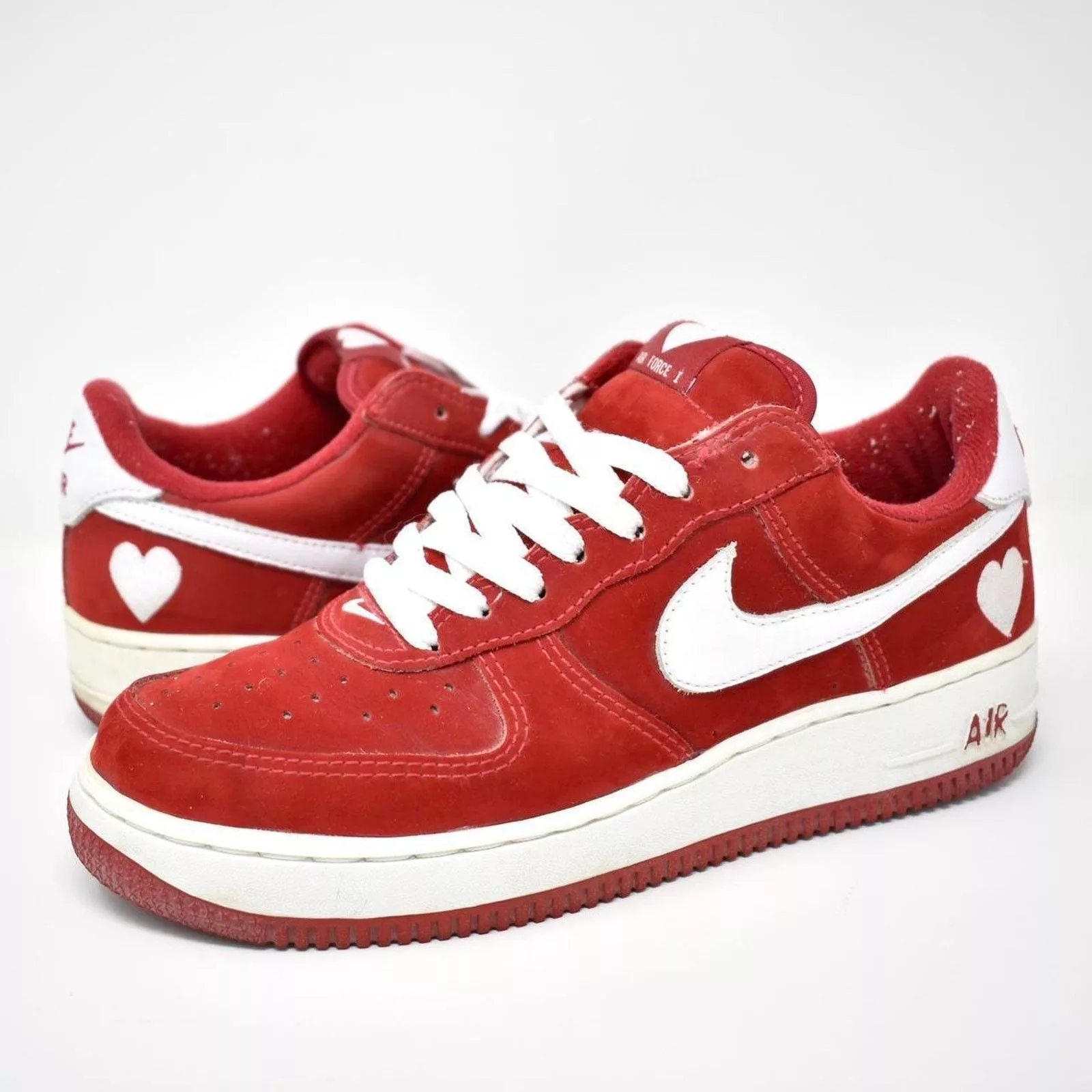 Nike Low Top Sneakers 2003 Nike Air Force 1 Low Valentines Day Red