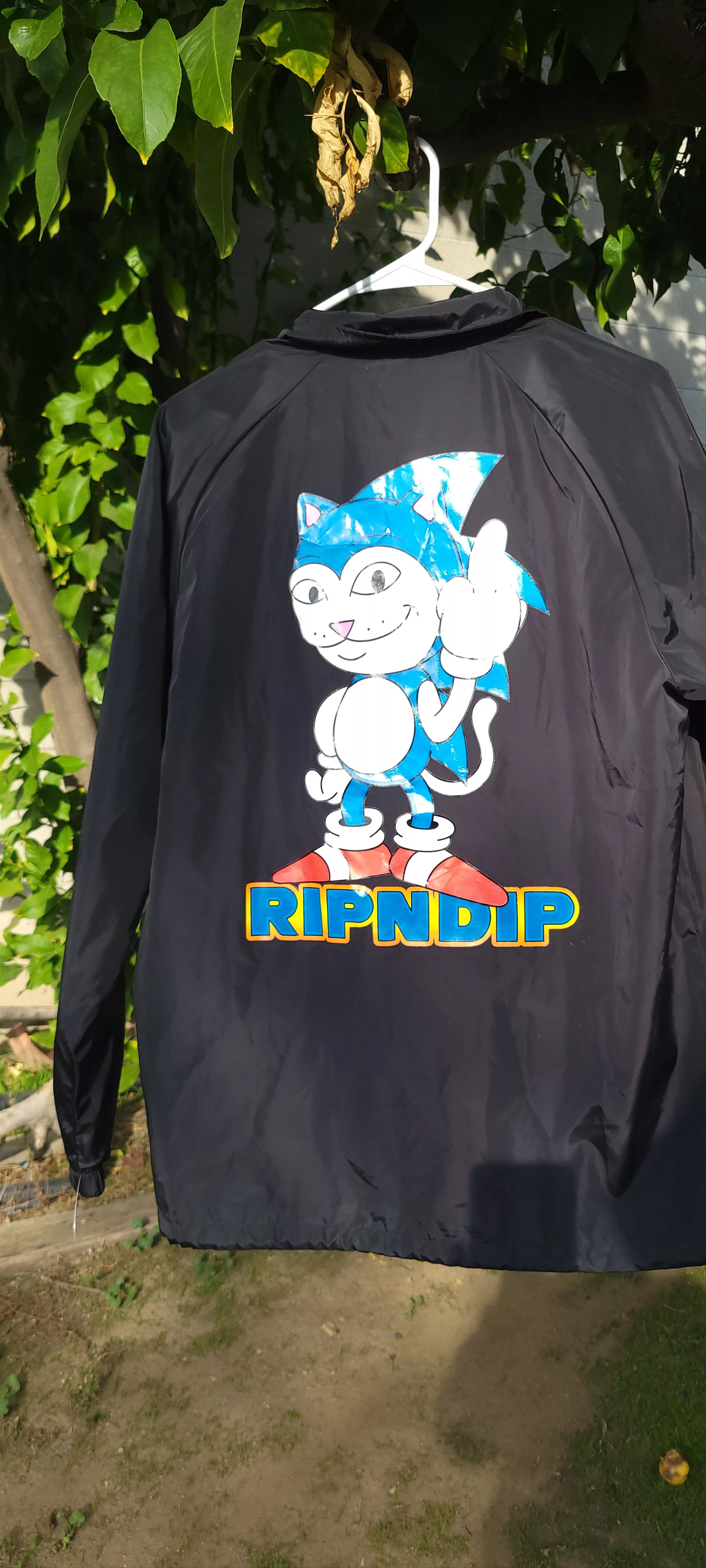 RIPNDIP Light Jackets RIPNDIP Sonic Rip N dip jacket Black